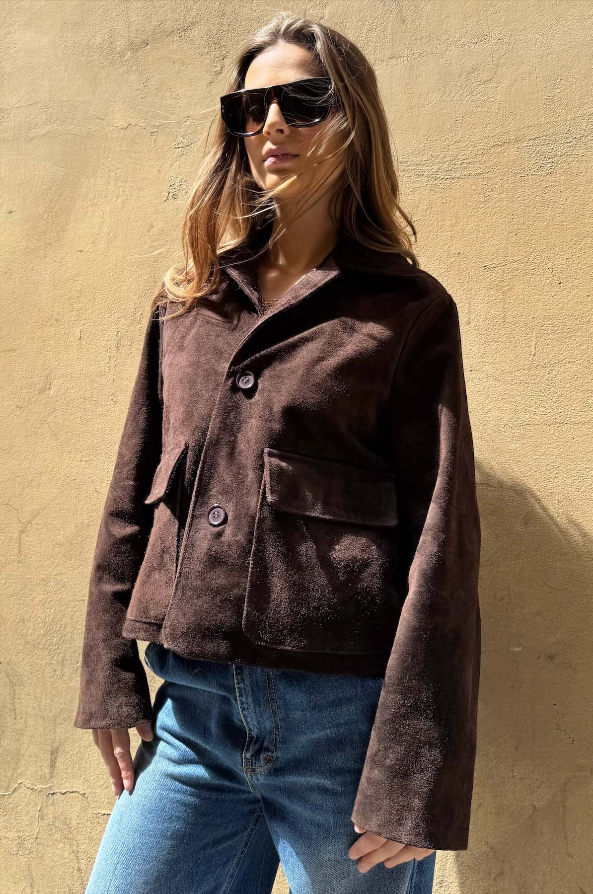 Giacca Corta Camoscio