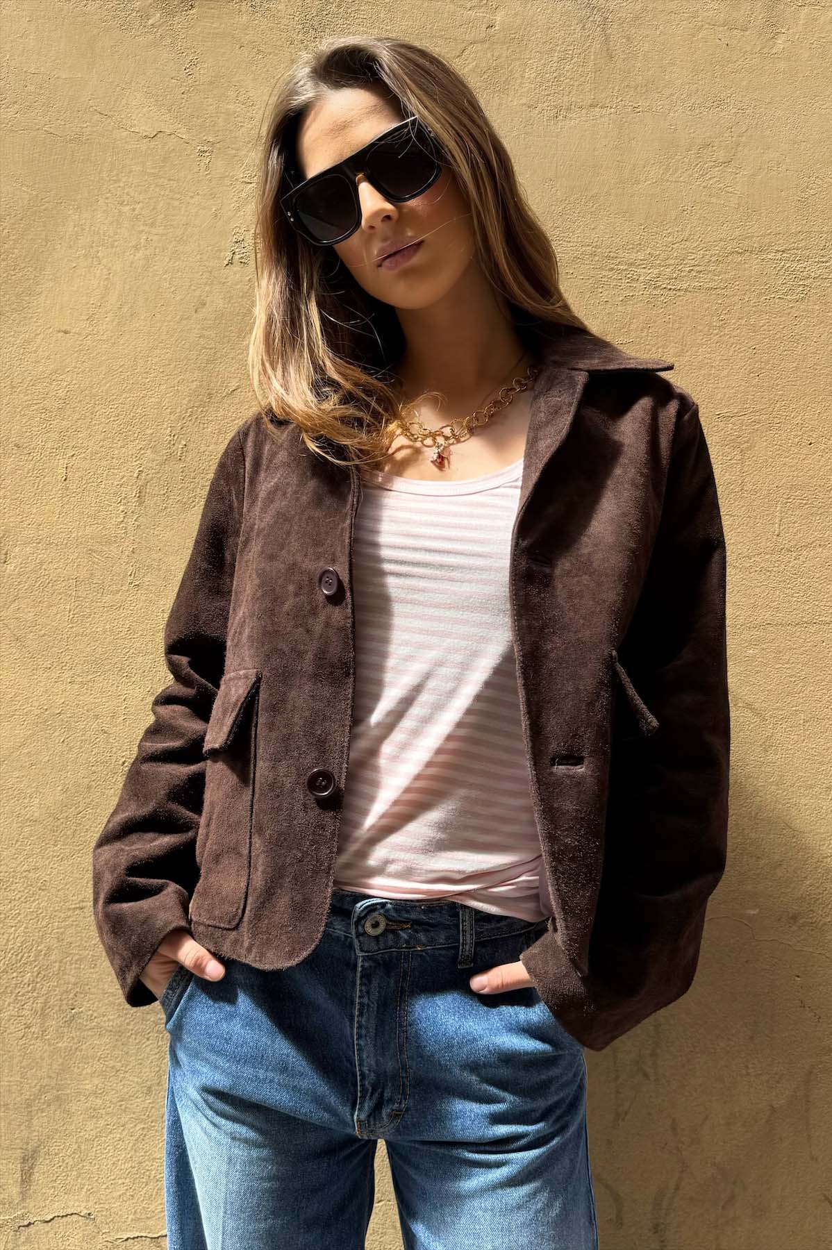 Giacca Corta Camoscio