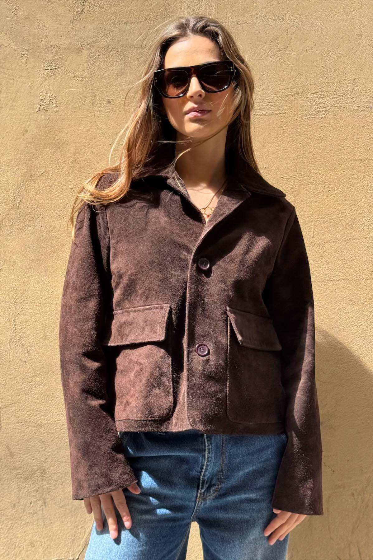 Giacca Corta Camoscio