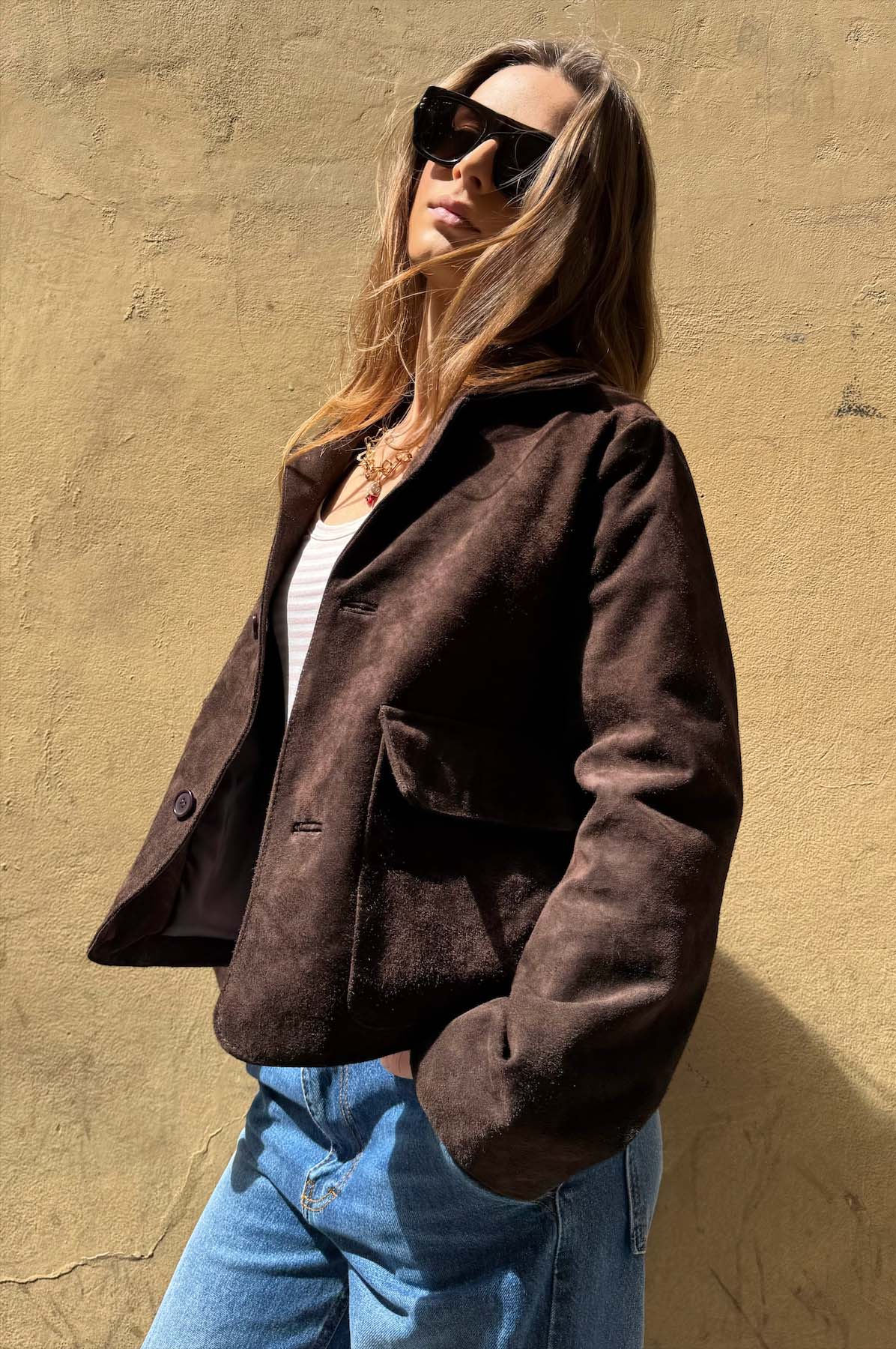 Giacca Corta Camoscio