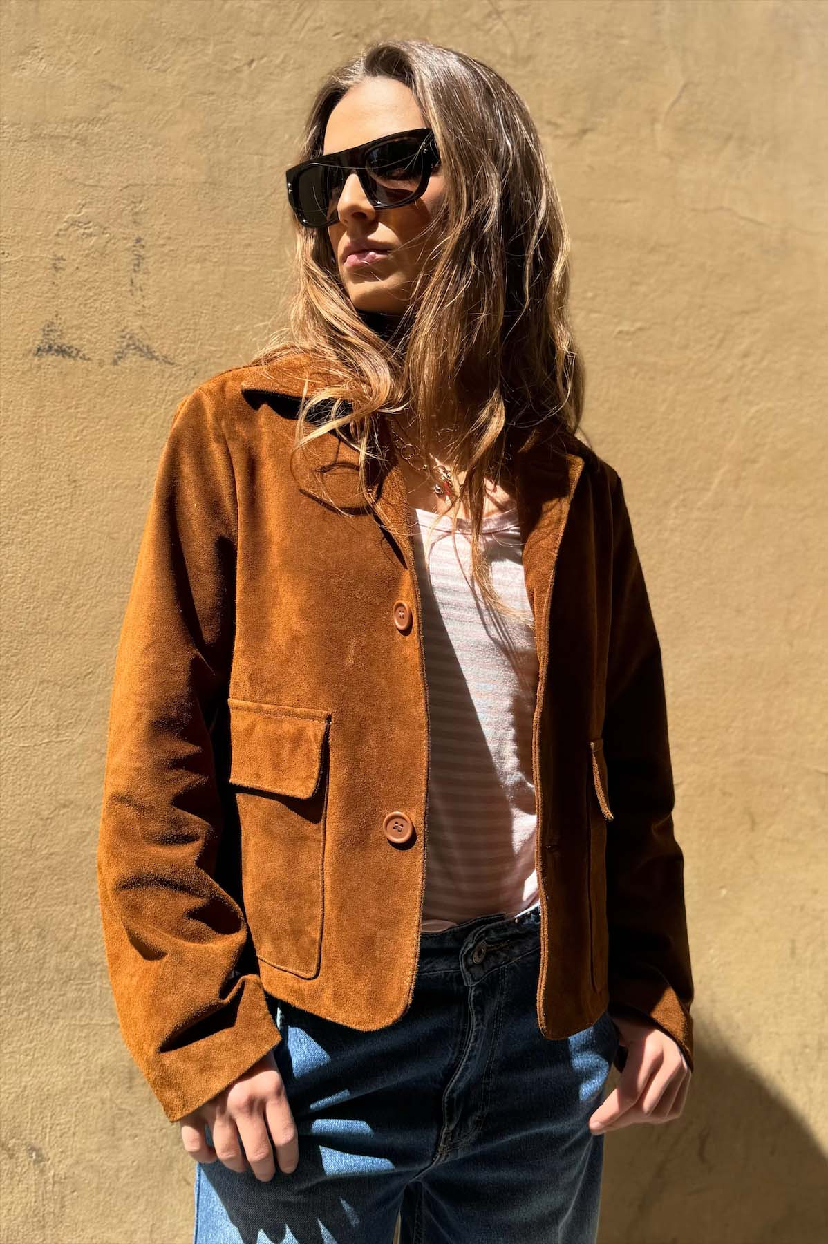 Giacca Corta Camoscio