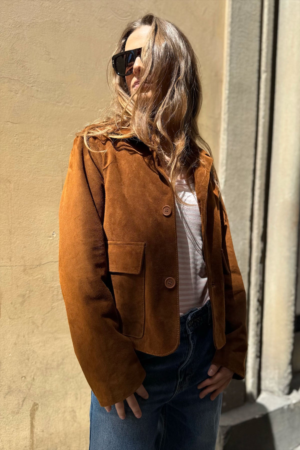 Giacca Corta Camoscio