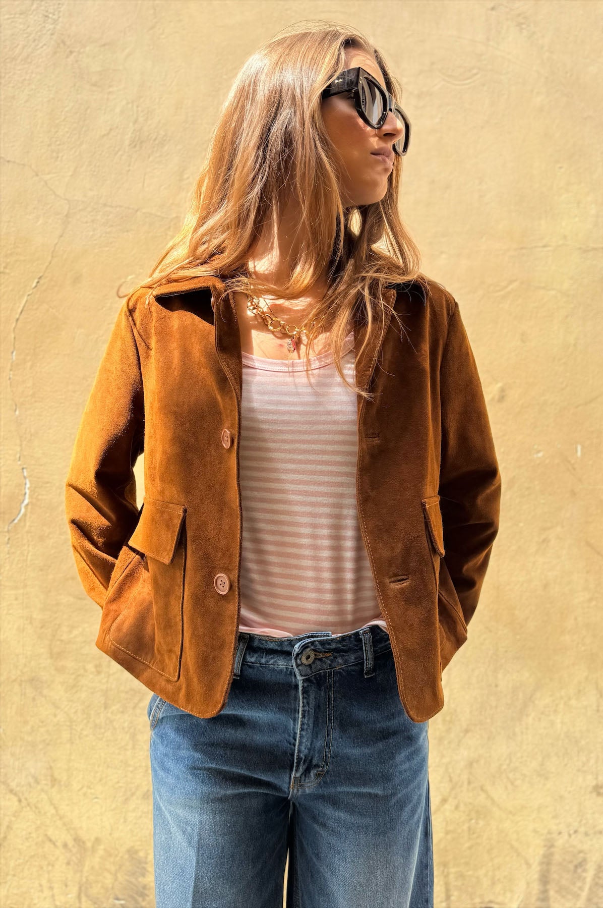 Giacca Corta Camoscio