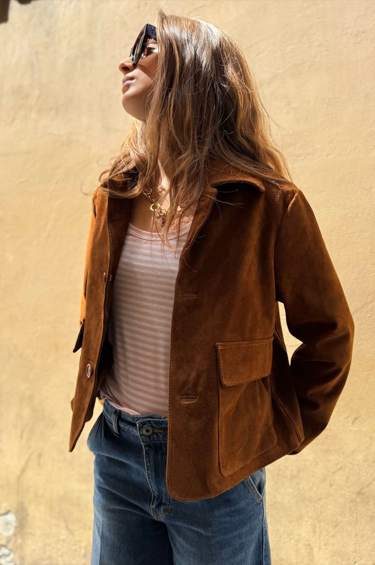 Giacca Corta Camoscio