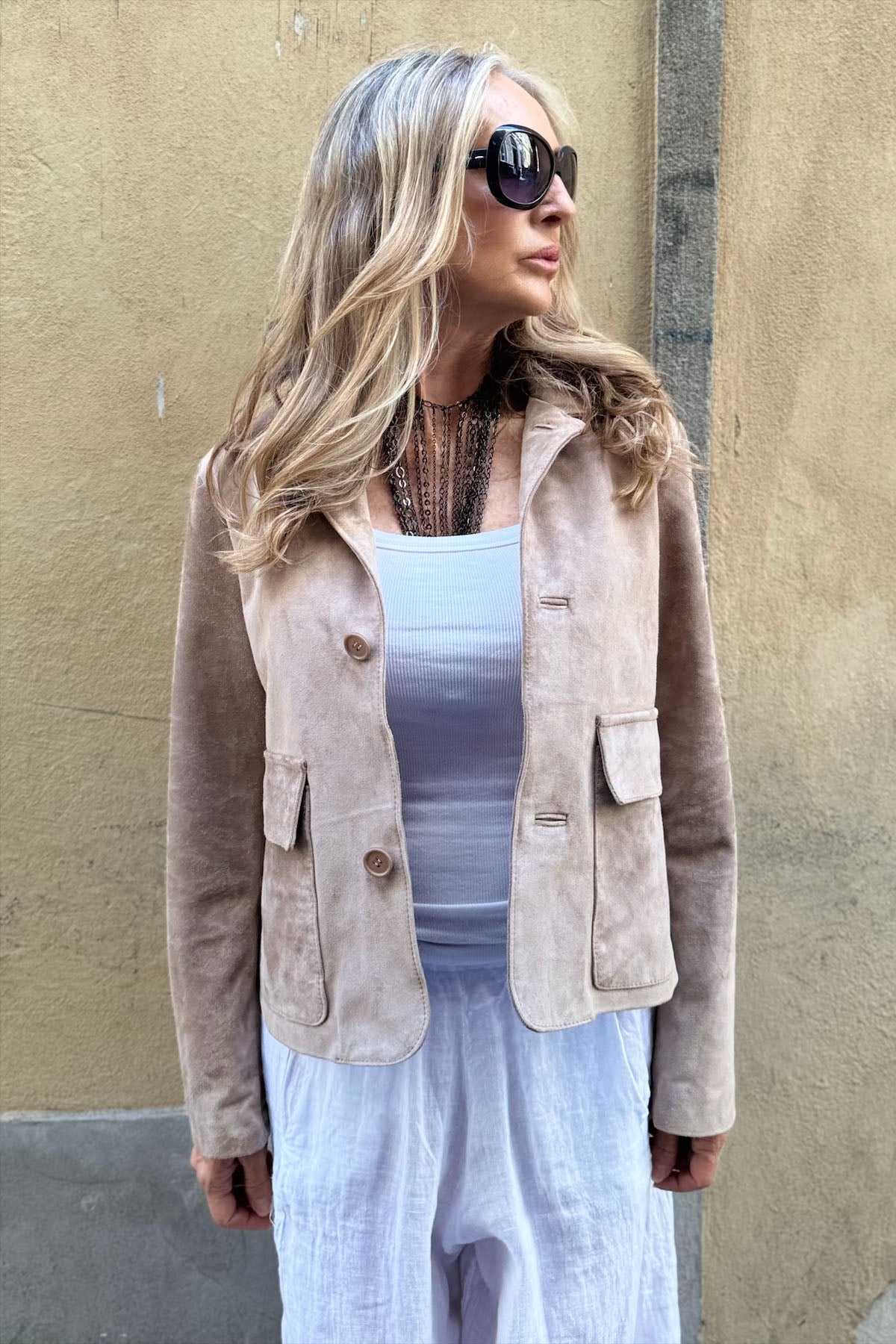 Giacca Corta Camoscio