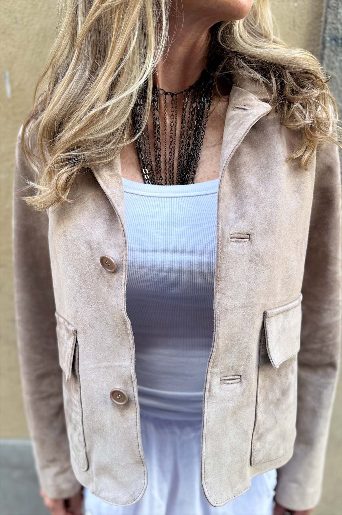 Giacca Corta Camoscio