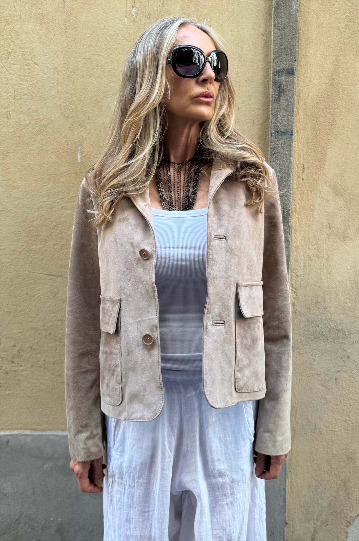 Giacca Corta Camoscio