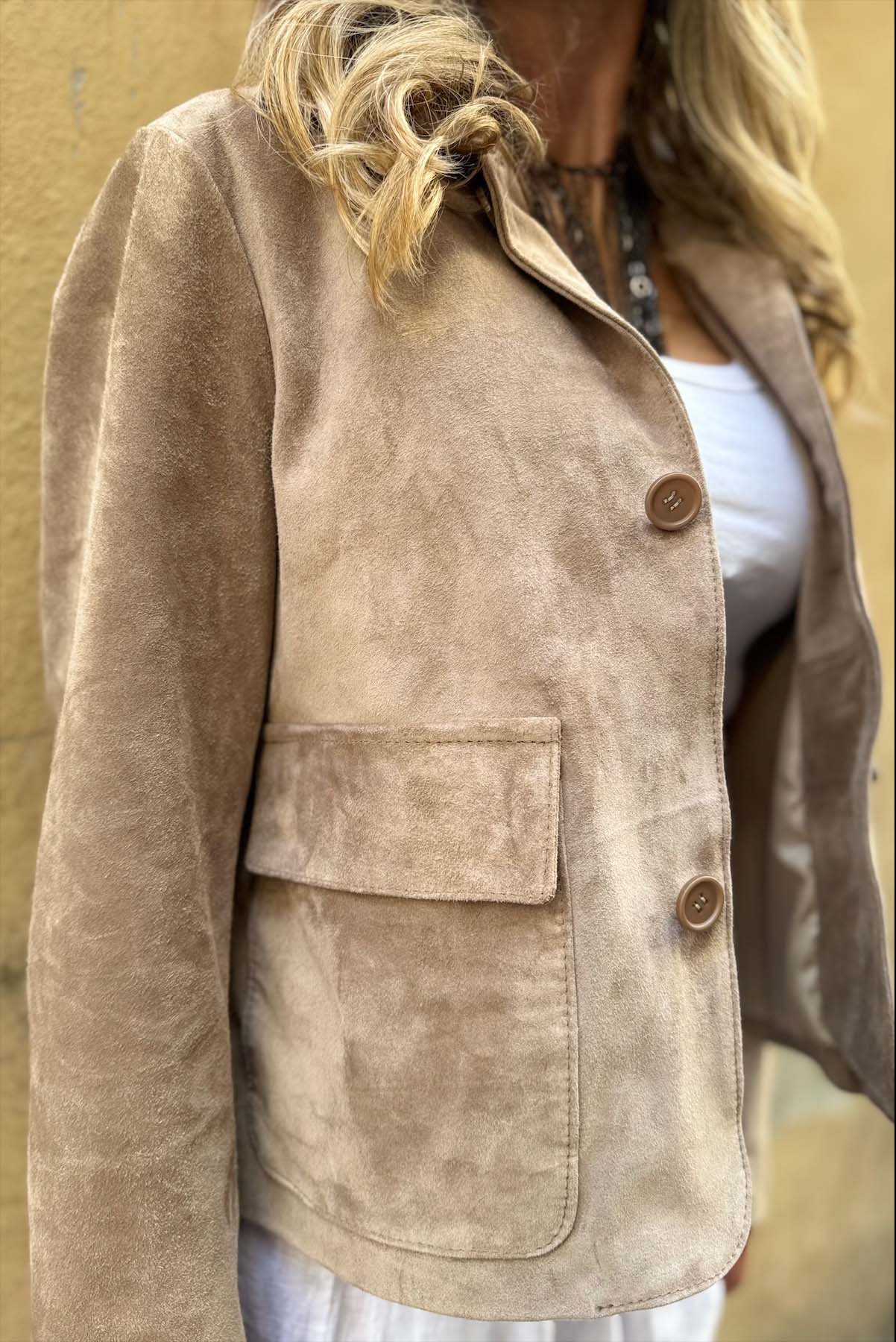 Giacca Corta Camoscio