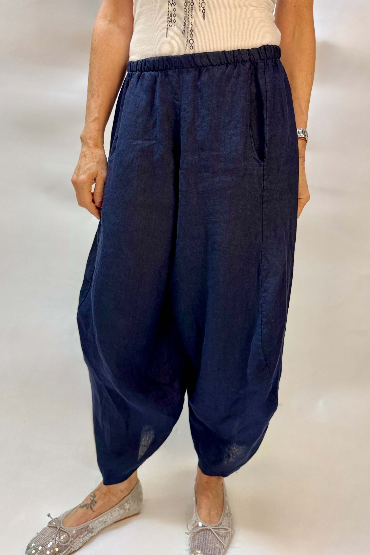 Pantalone Gaucho Lino