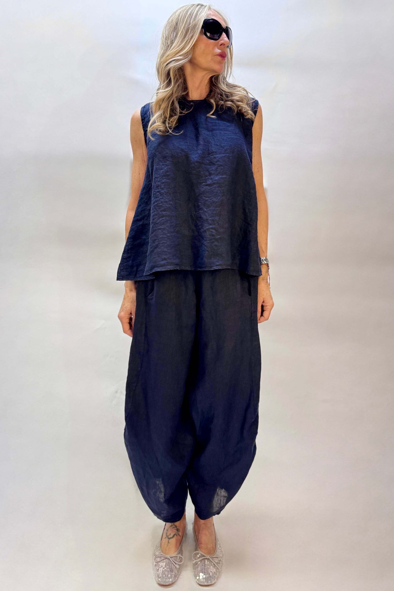 Pantalone Gaucho Lino