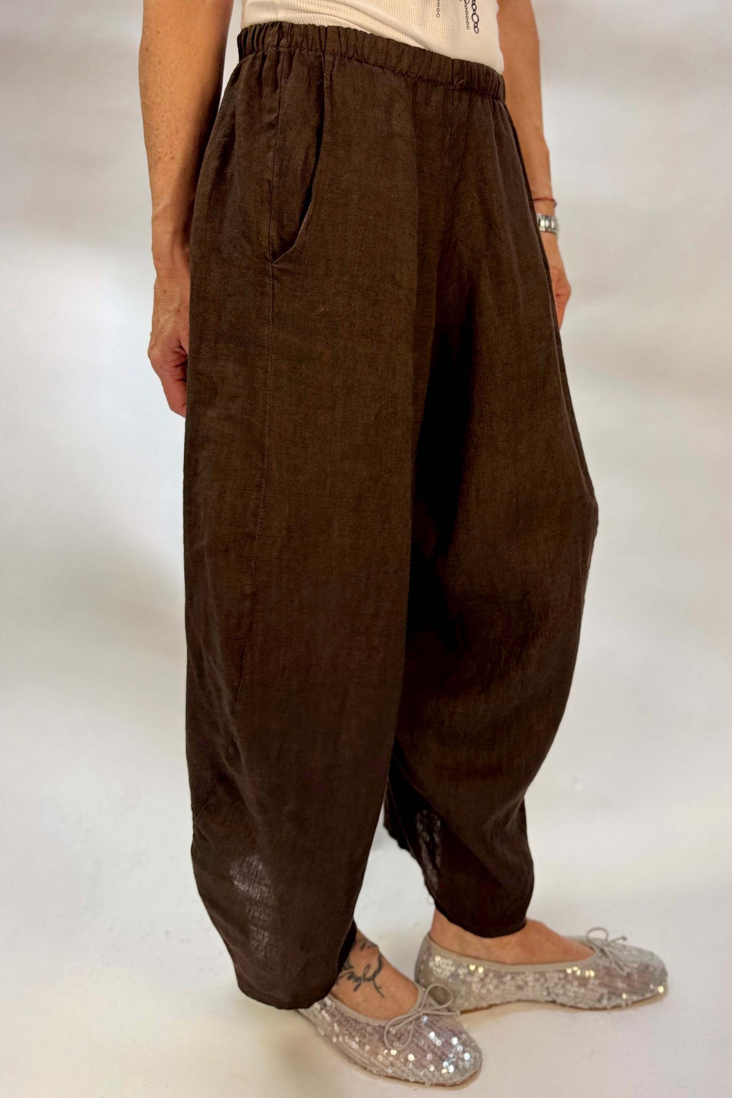 Pantalone Gaucho Lino
