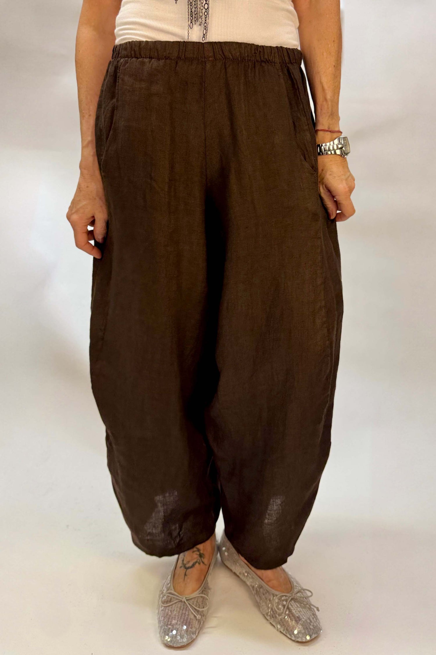 Pantalone Gaucho Lino