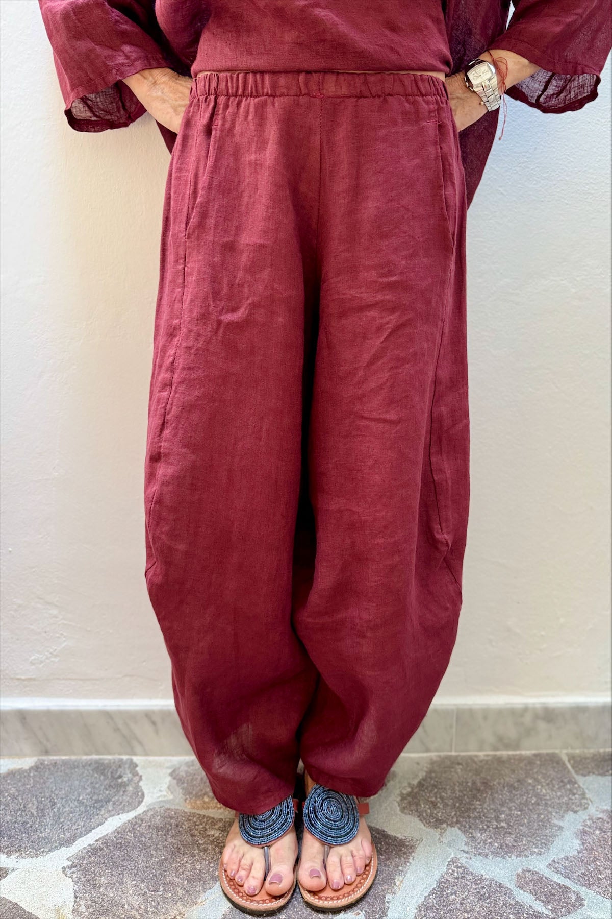 Pantalone Gaucho Lino