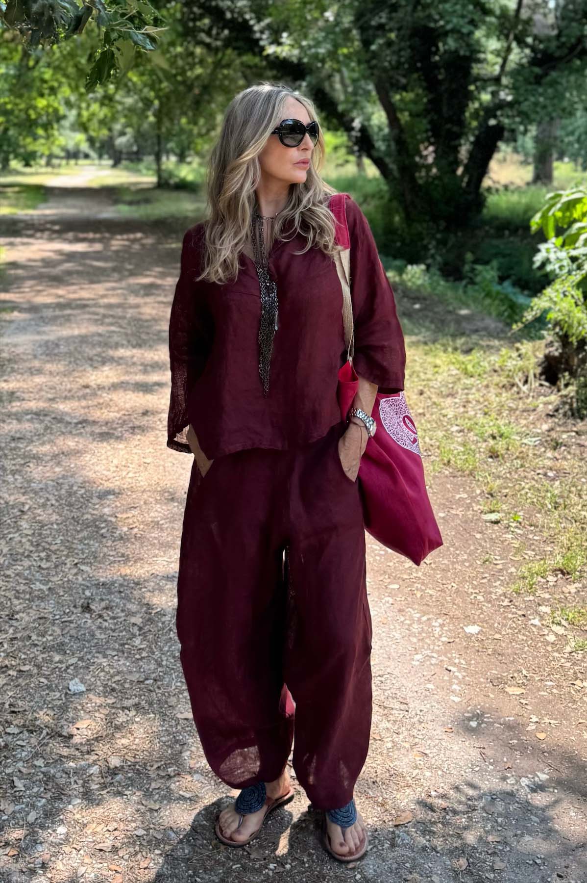 Pantalone Gaucho Lino