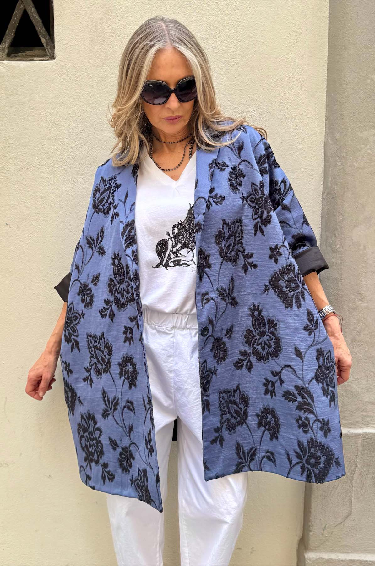 Giacca Kimono Damascato