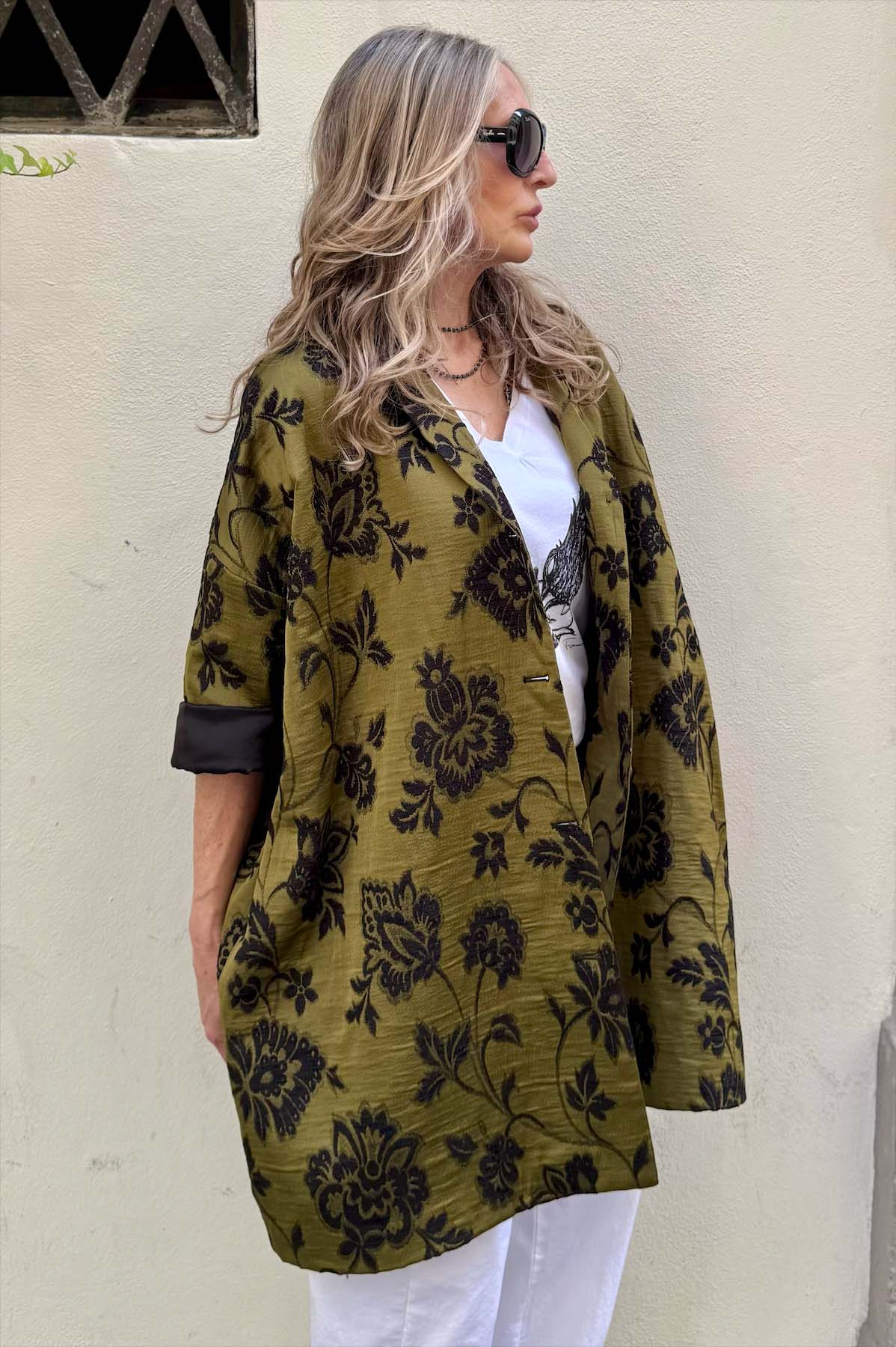 Giacca Kimono Damascato