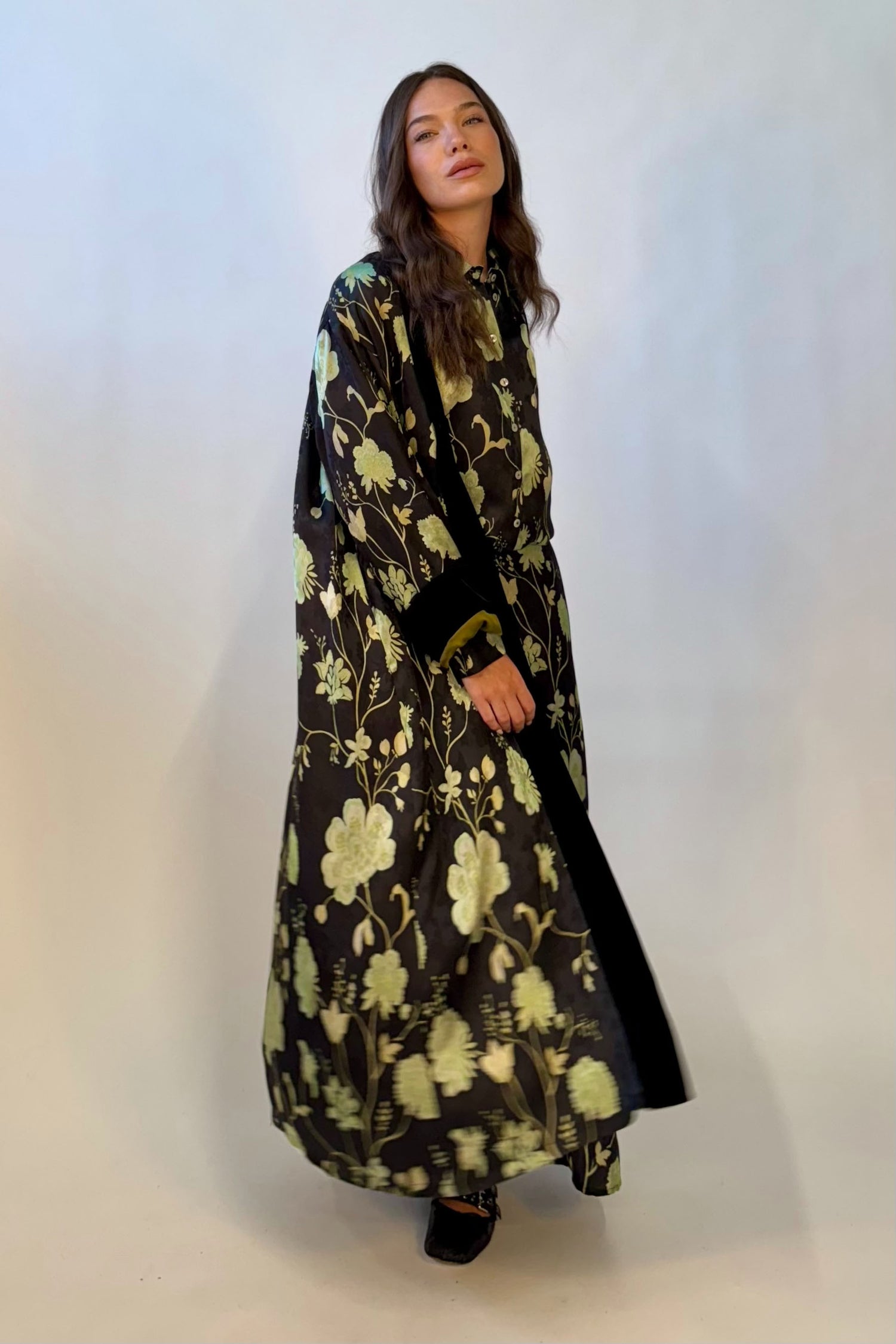 Kimono Lungo Jacquard