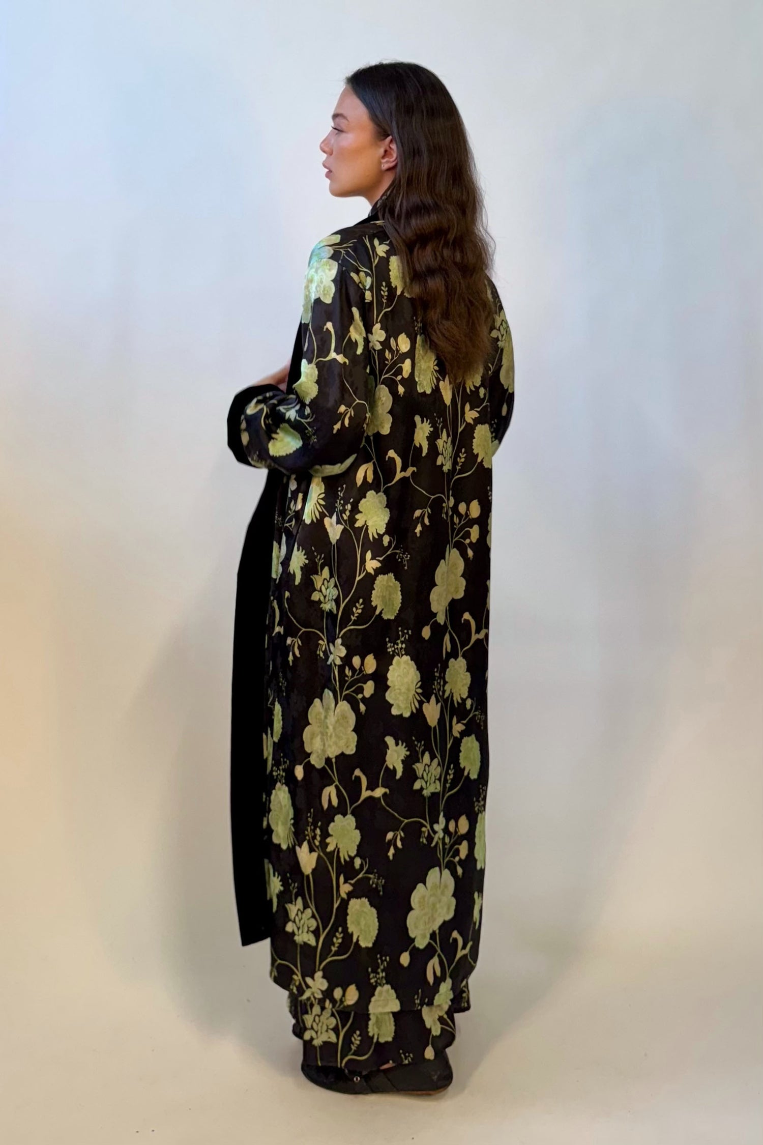 Kimono Lungo Jacquard