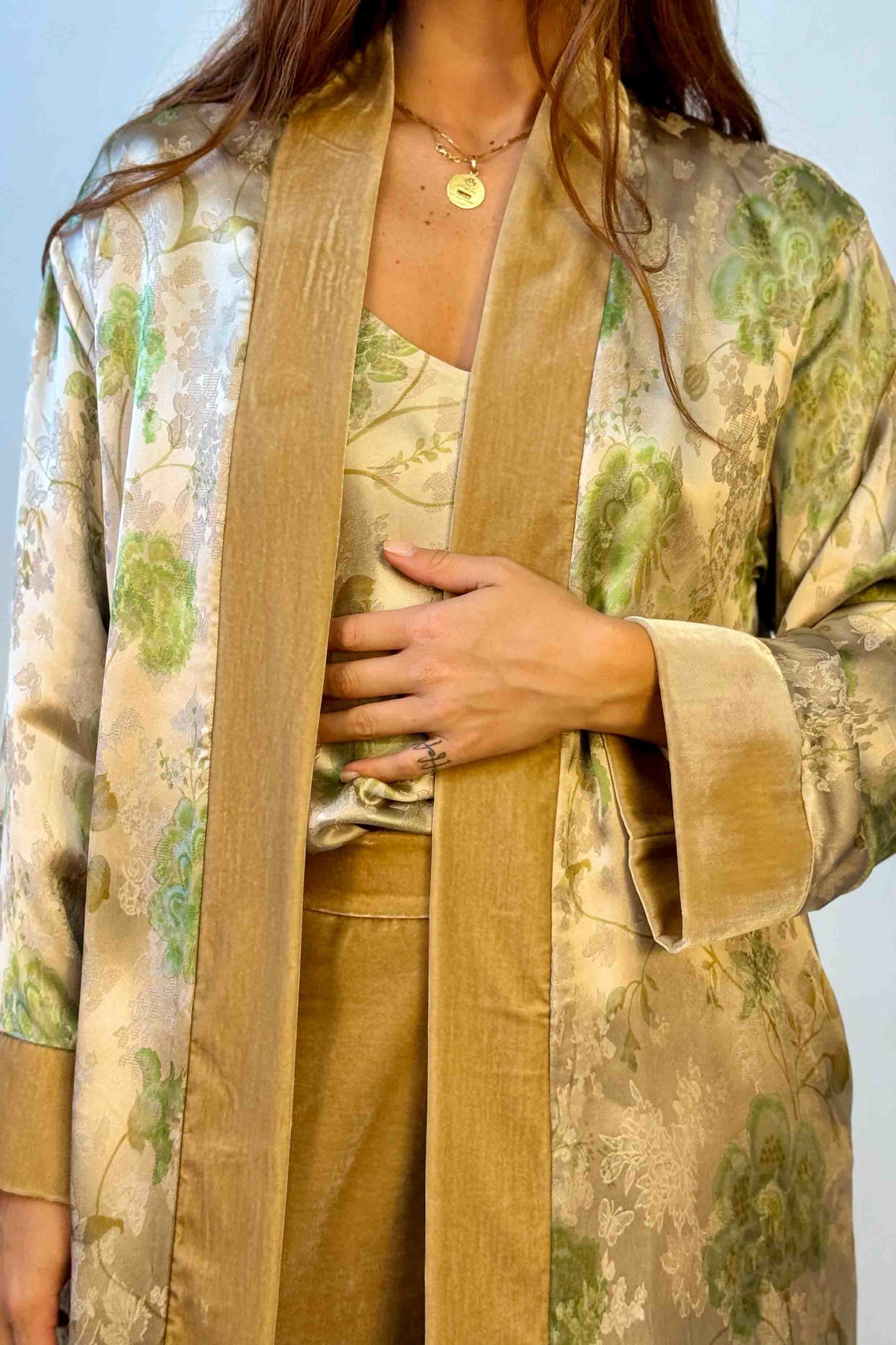 Kimono Lungo Jacquard