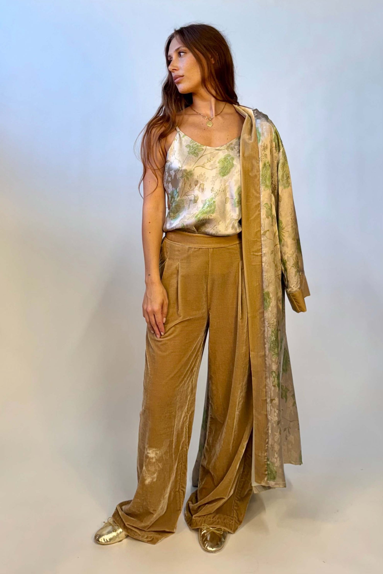 Pantalone Velluto Liscio