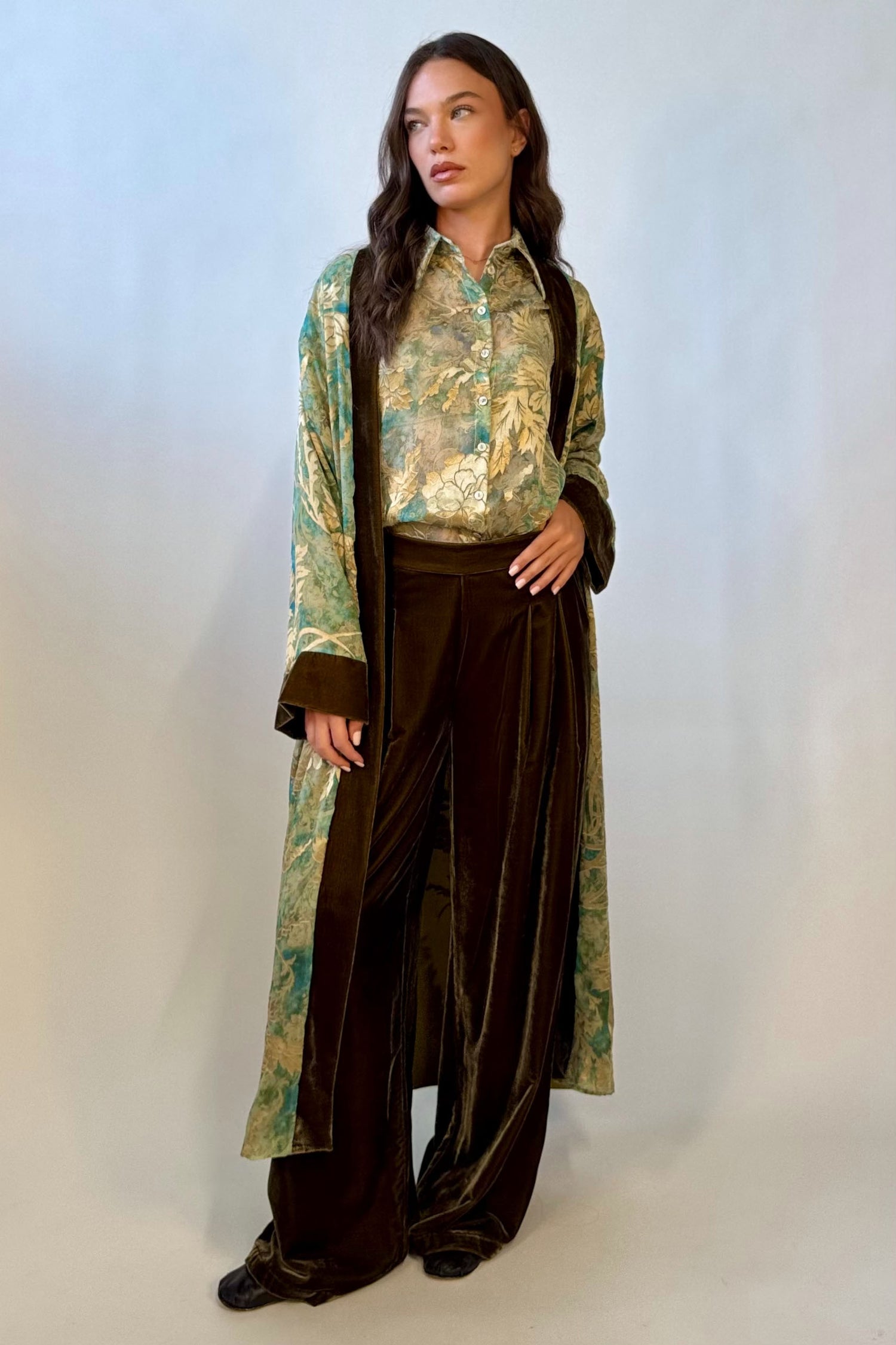 Pantalone Velluto Liscio