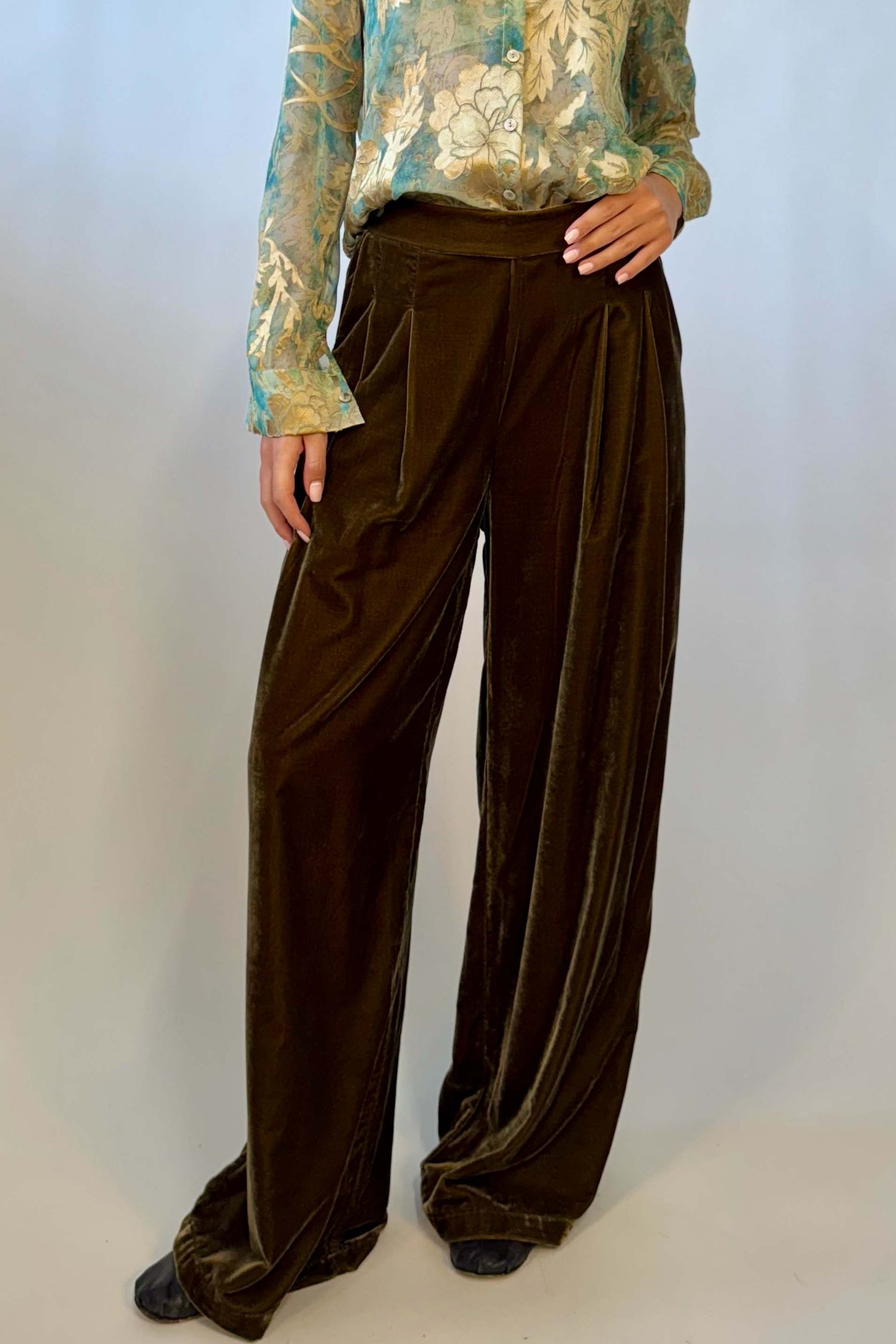 Pantalone Velluto Liscio