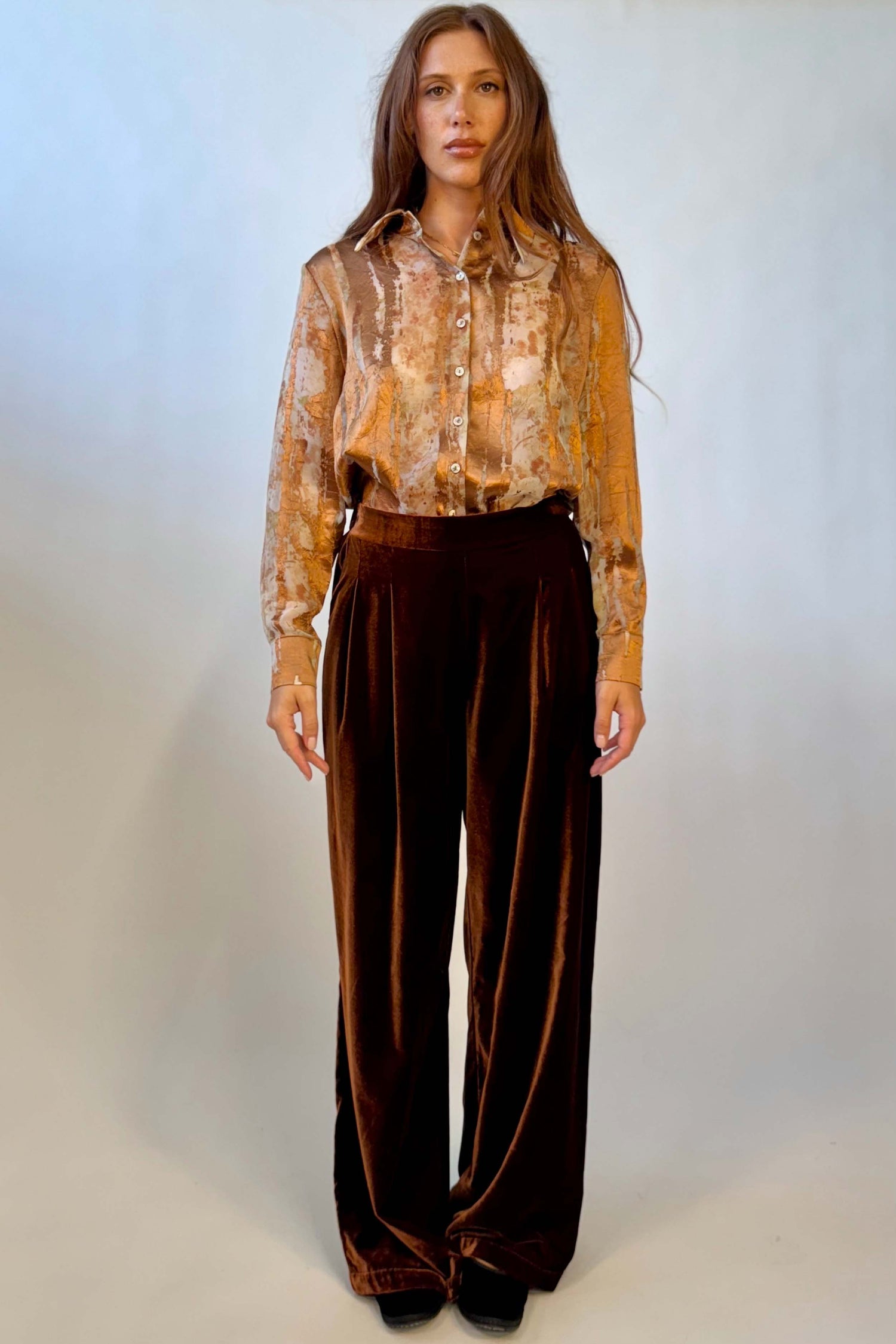 Pantalone Velluto Liscio