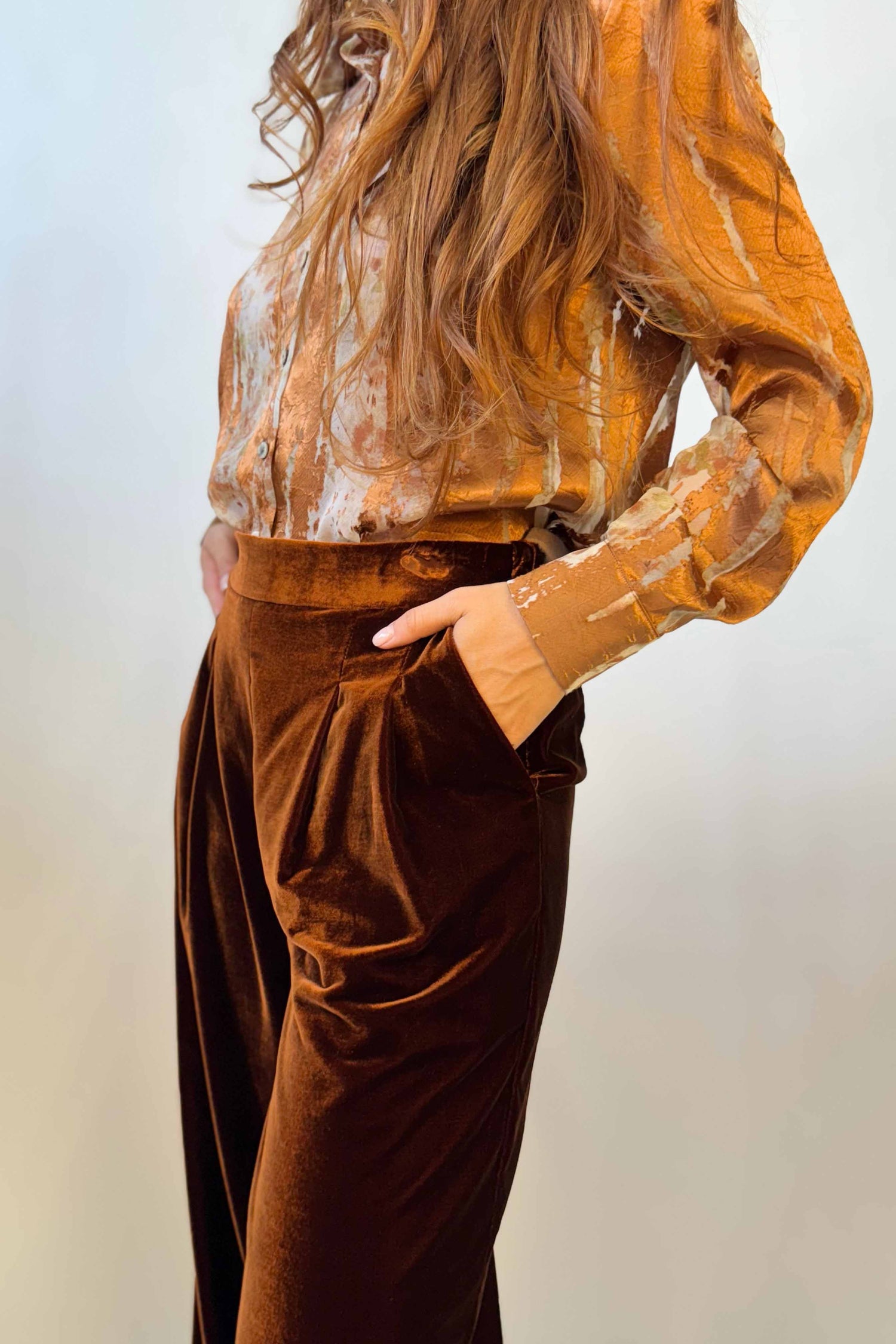 Pantalone Velluto Liscio