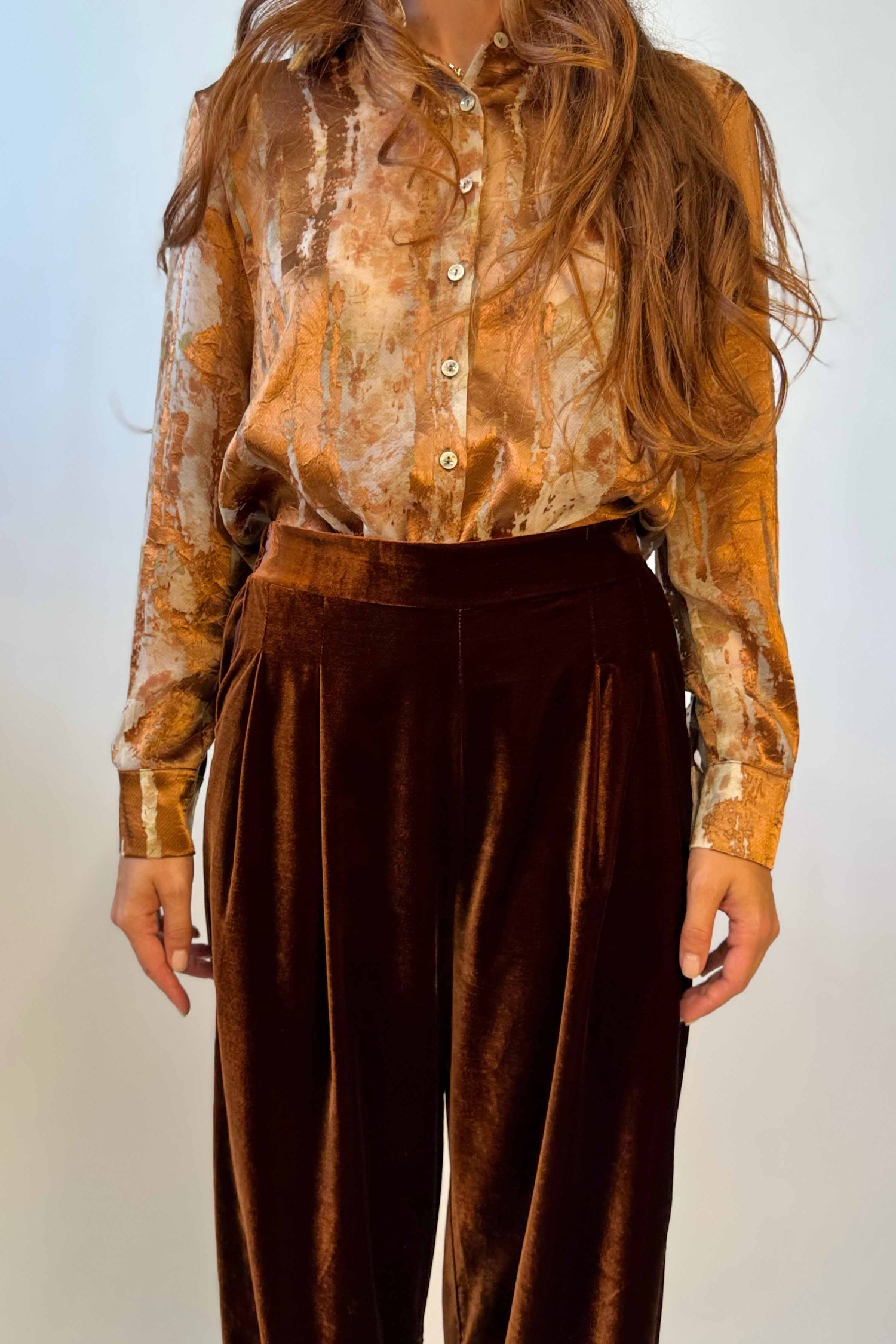 Pantalone Velluto Liscio