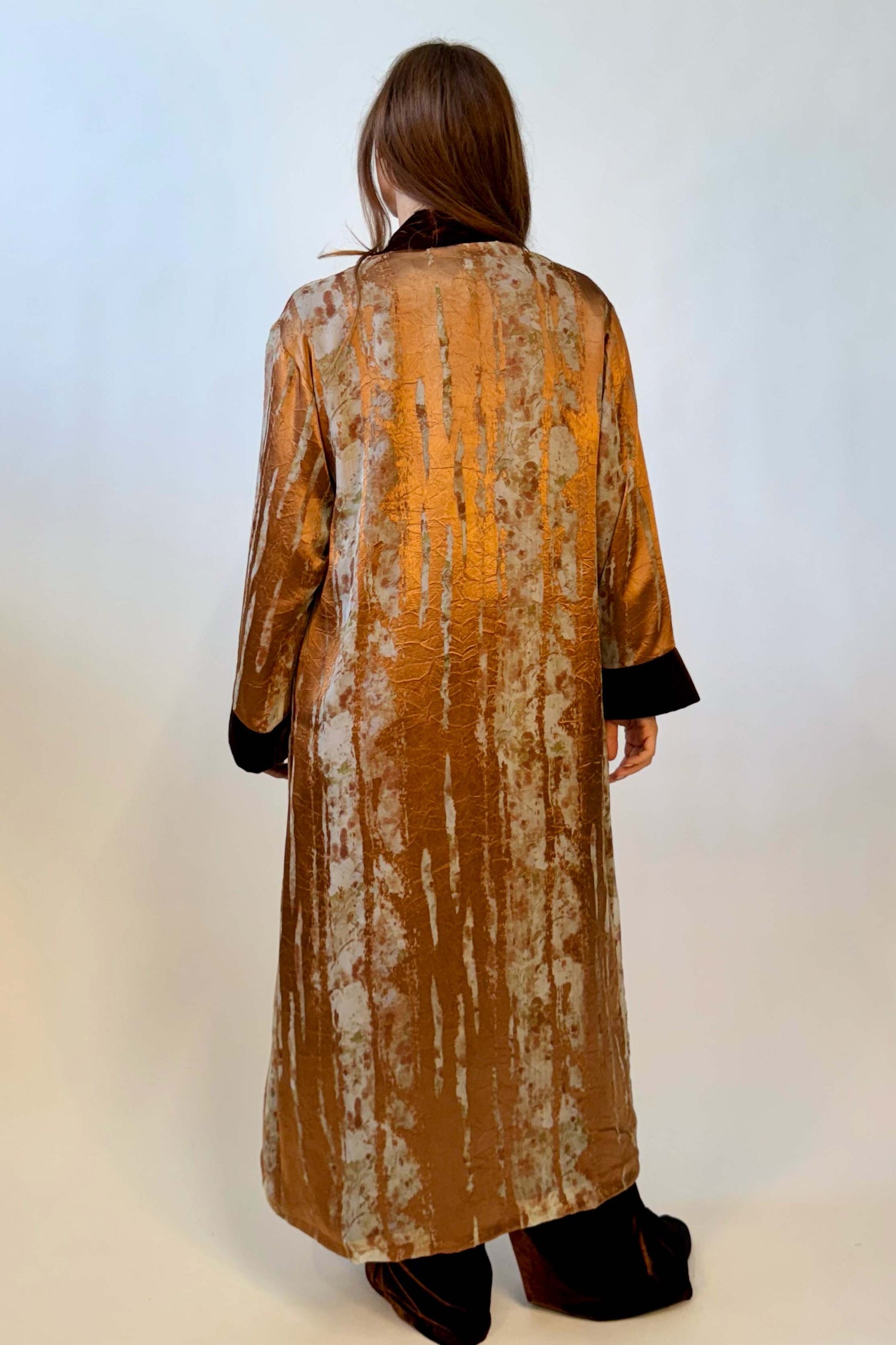 Kimono Extra Lungo Velluto Devoré