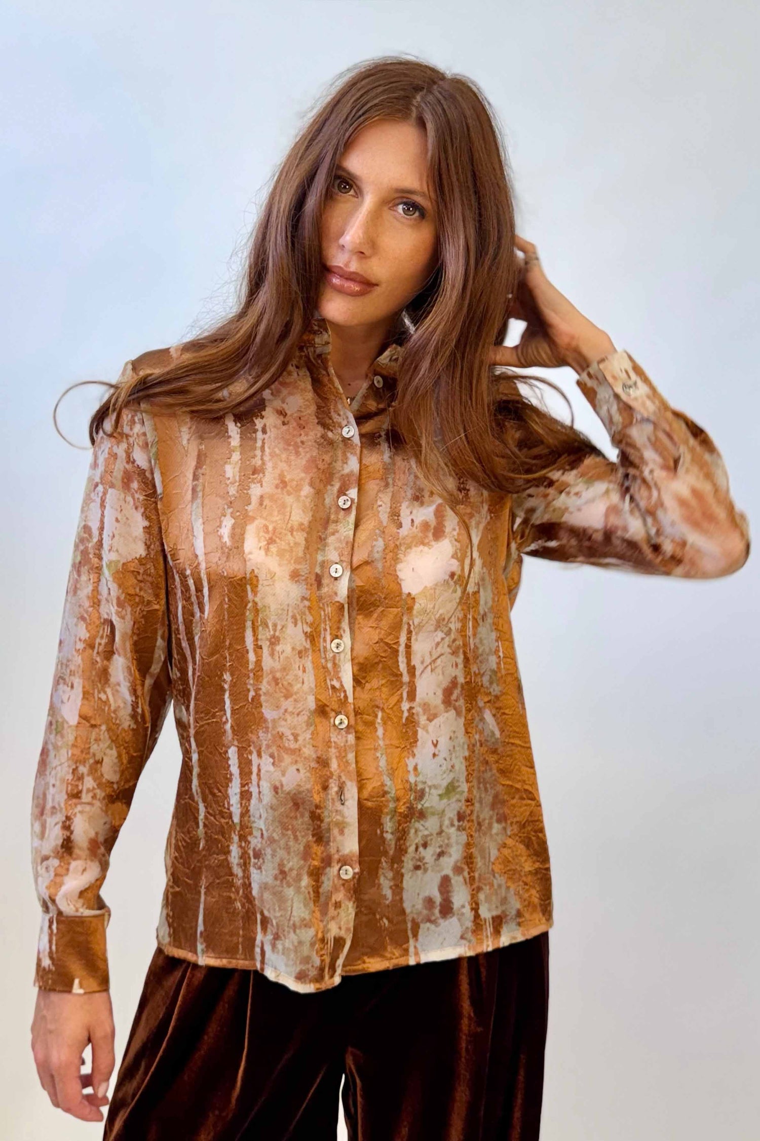 Camicia Tessuto Devoré