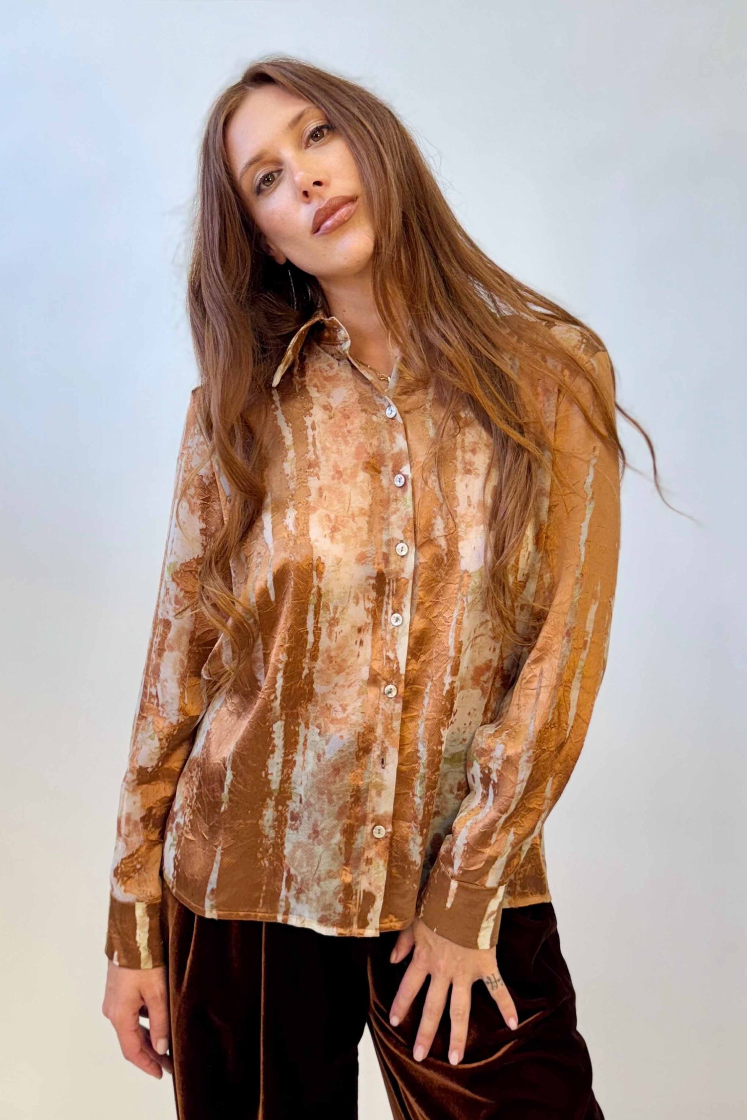 Camicia Tessuto Devoré