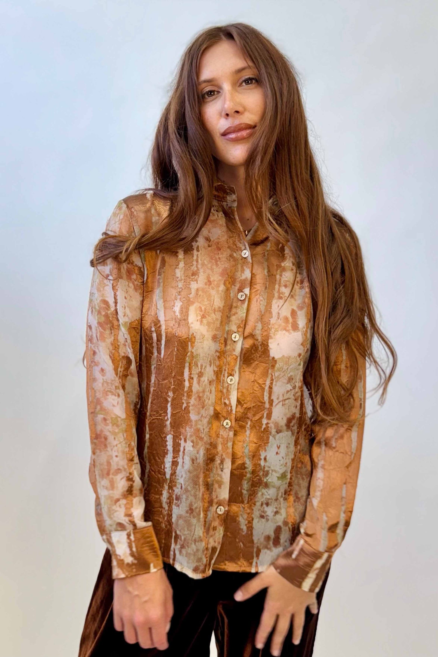 Camicia Tessuto Devoré