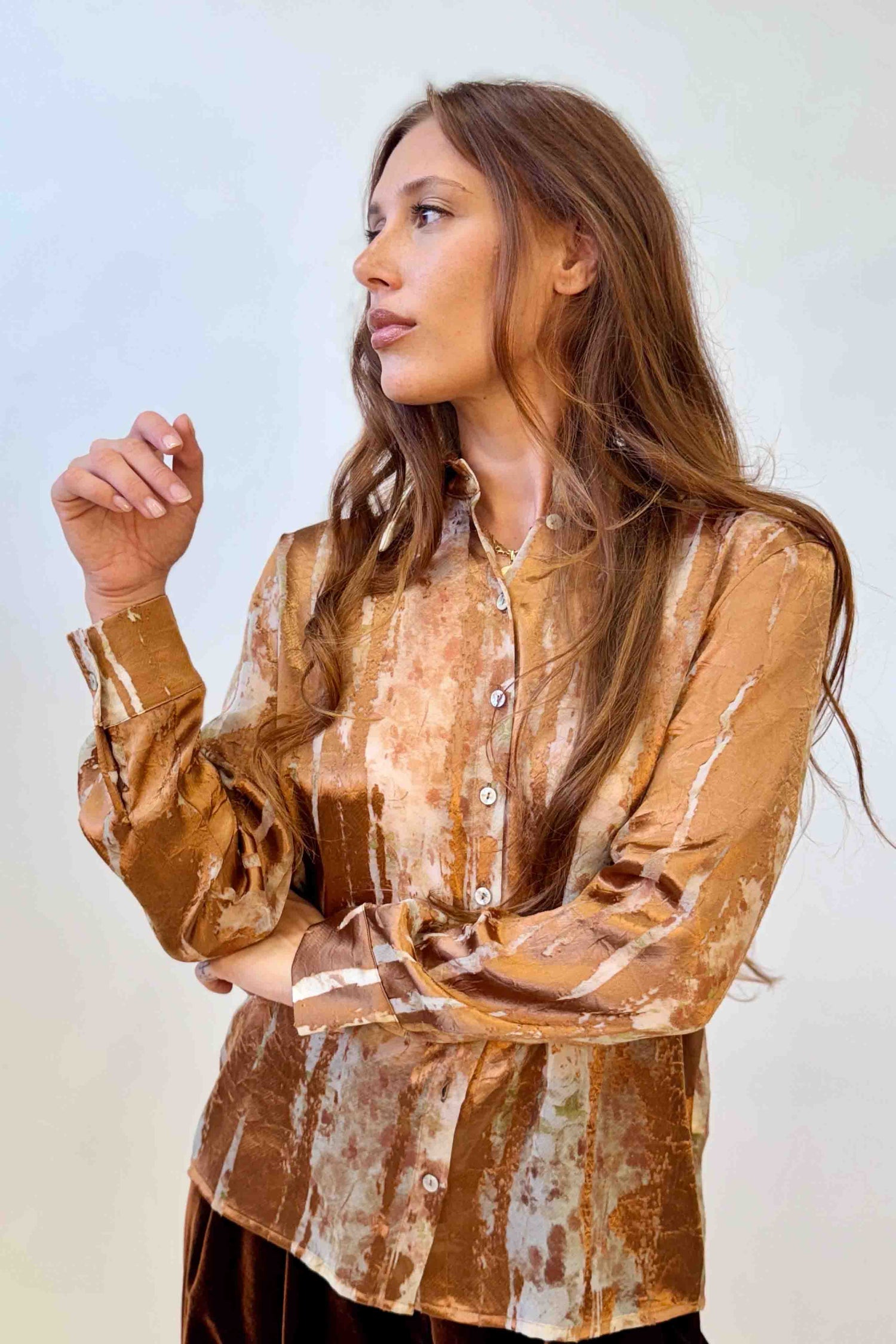 Camicia Tessuto Devoré