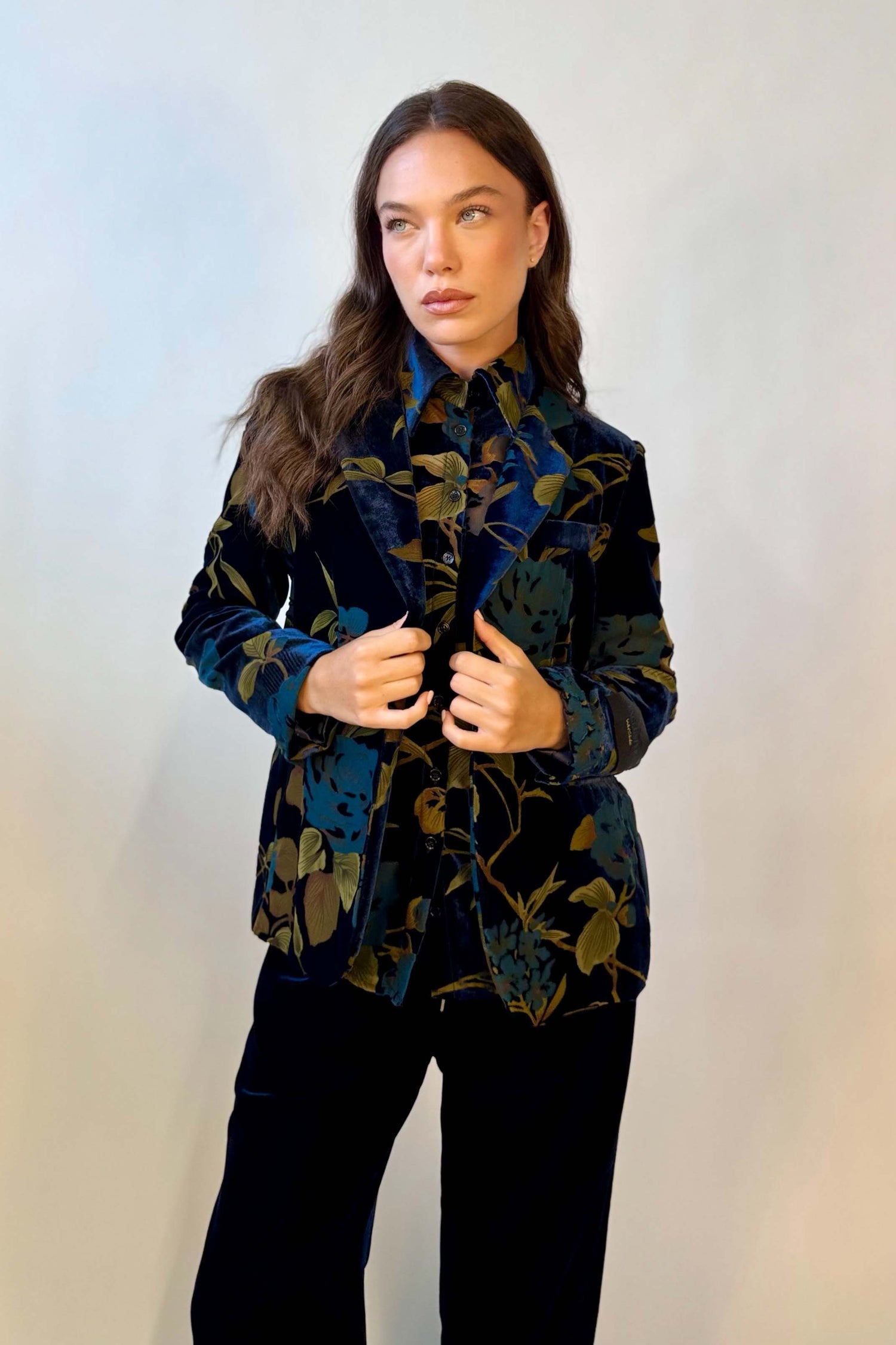 Blazer Velluto Devoré