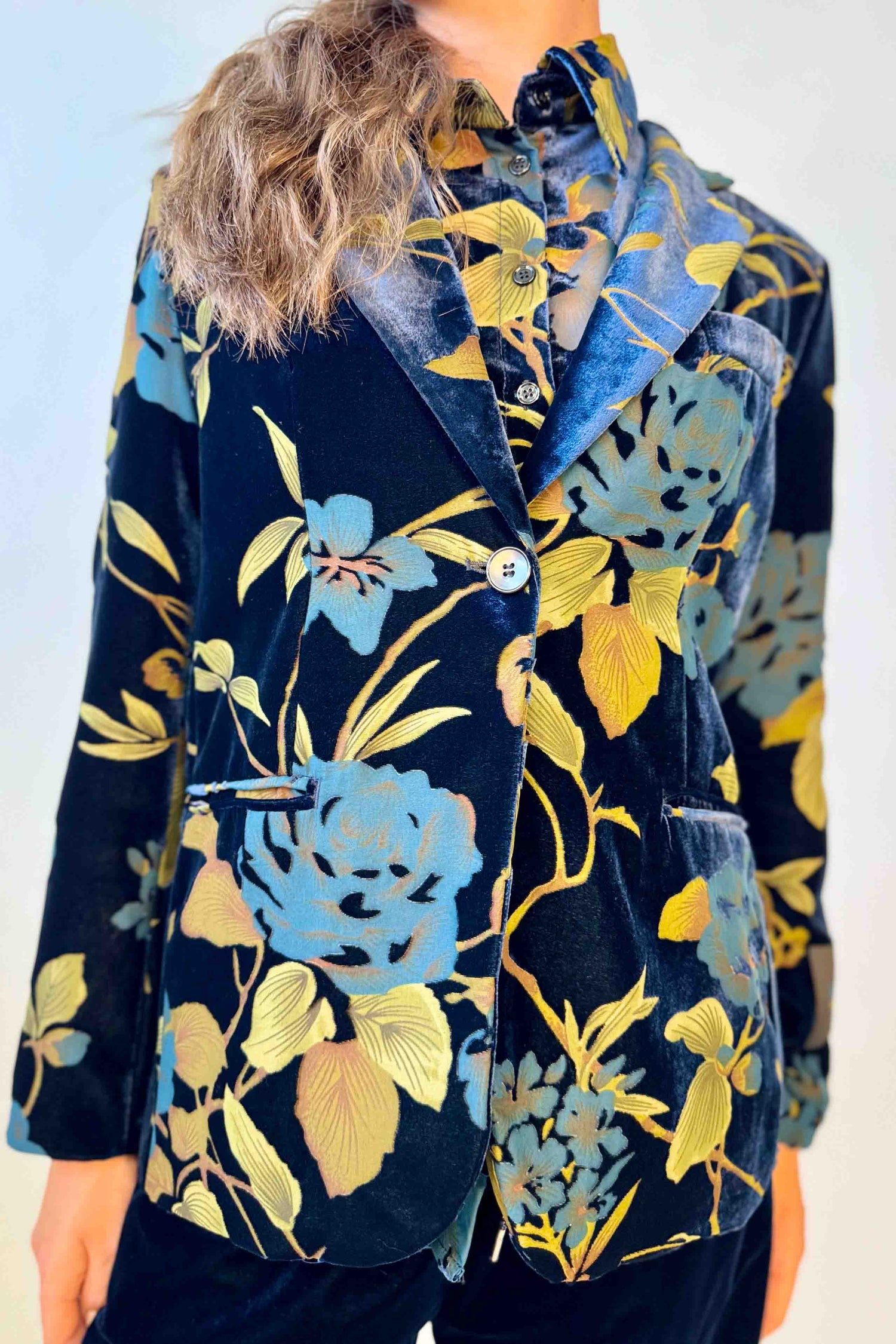 Blazer Velluto Devoré