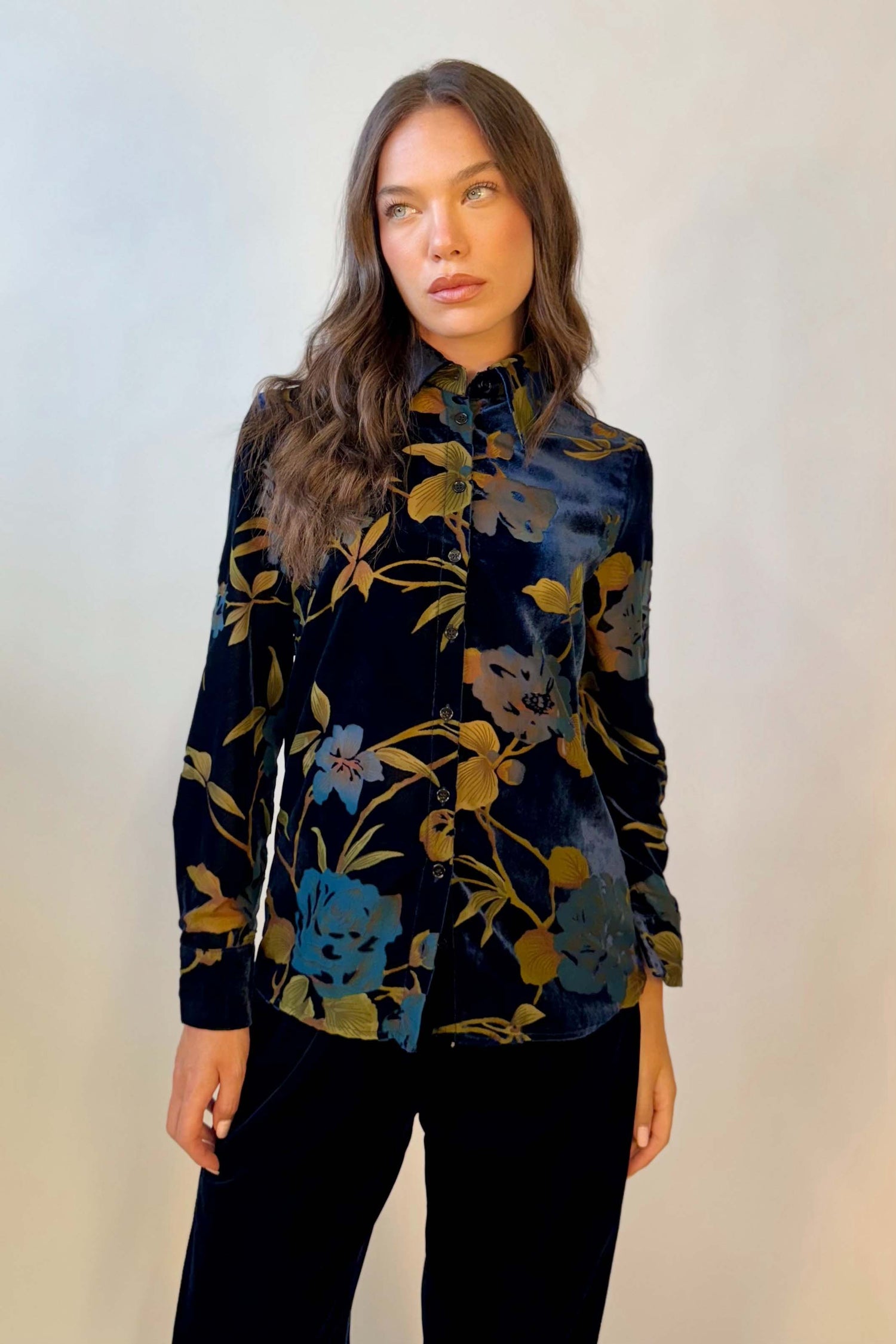 Camicia Velluto Devoré