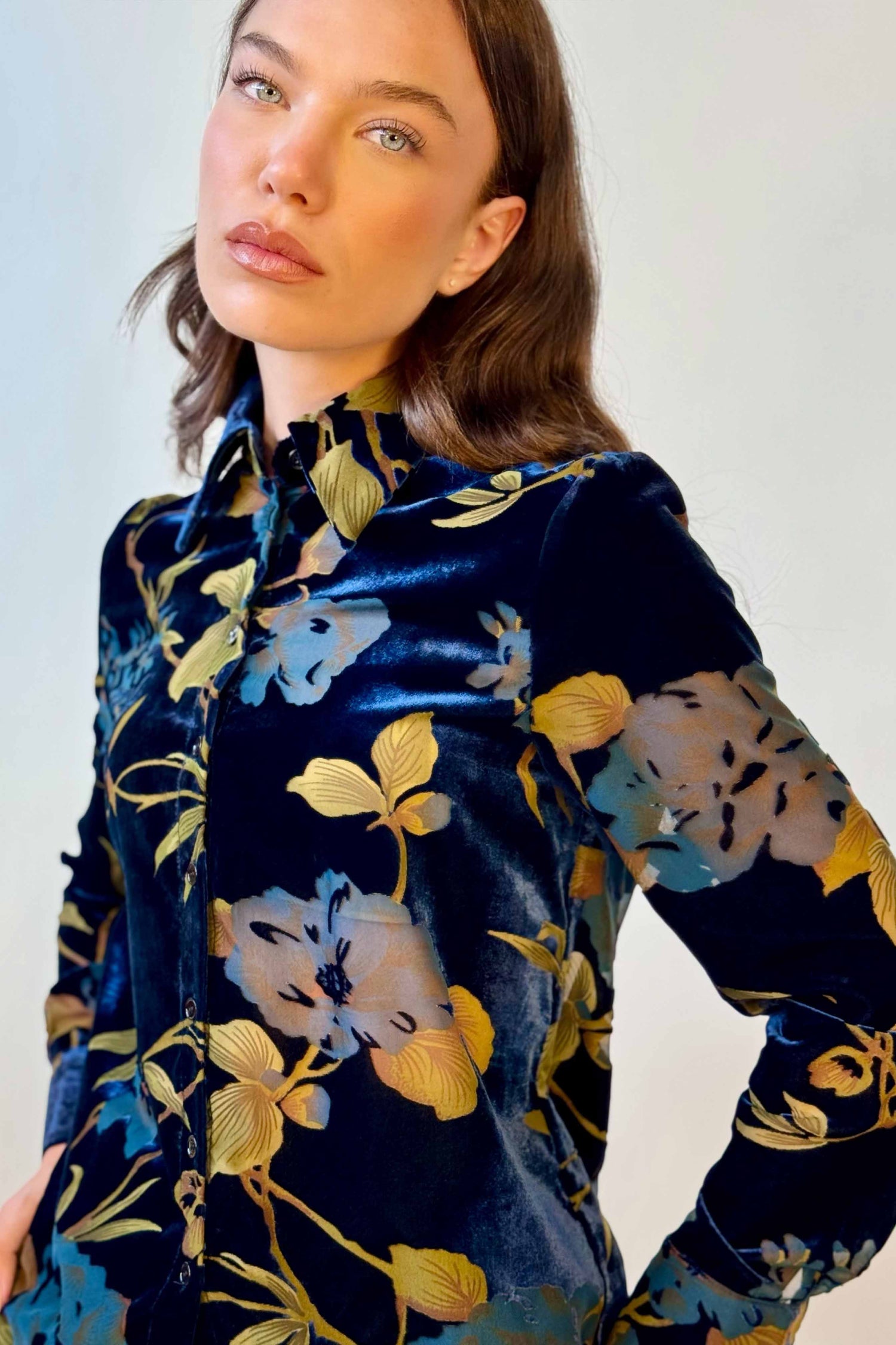 Camicia Velluto Devoré