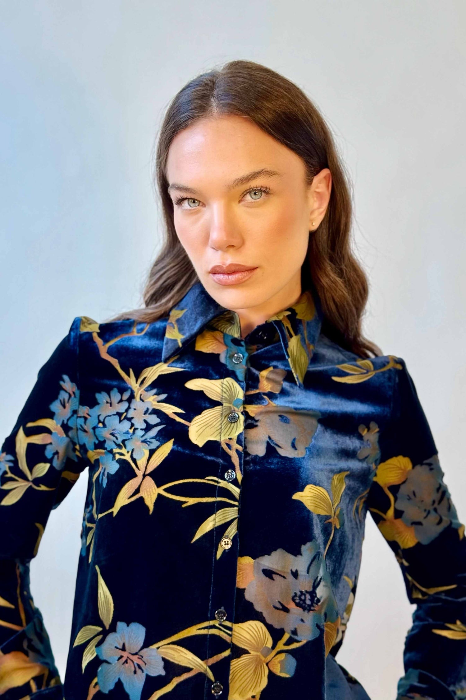 Camicia Velluto Devoré