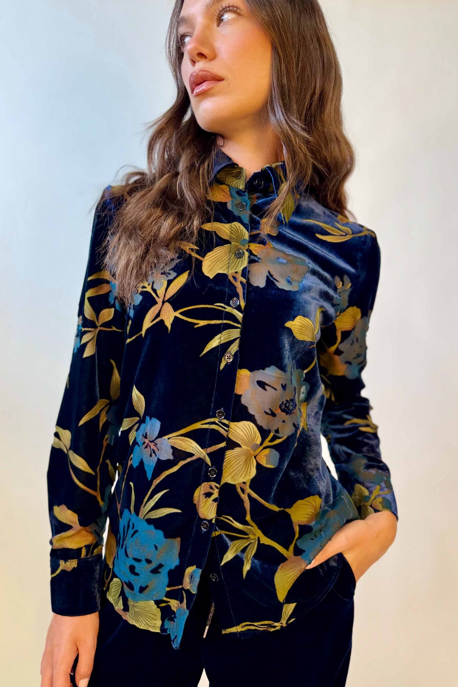 Camicia Velluto Devoré