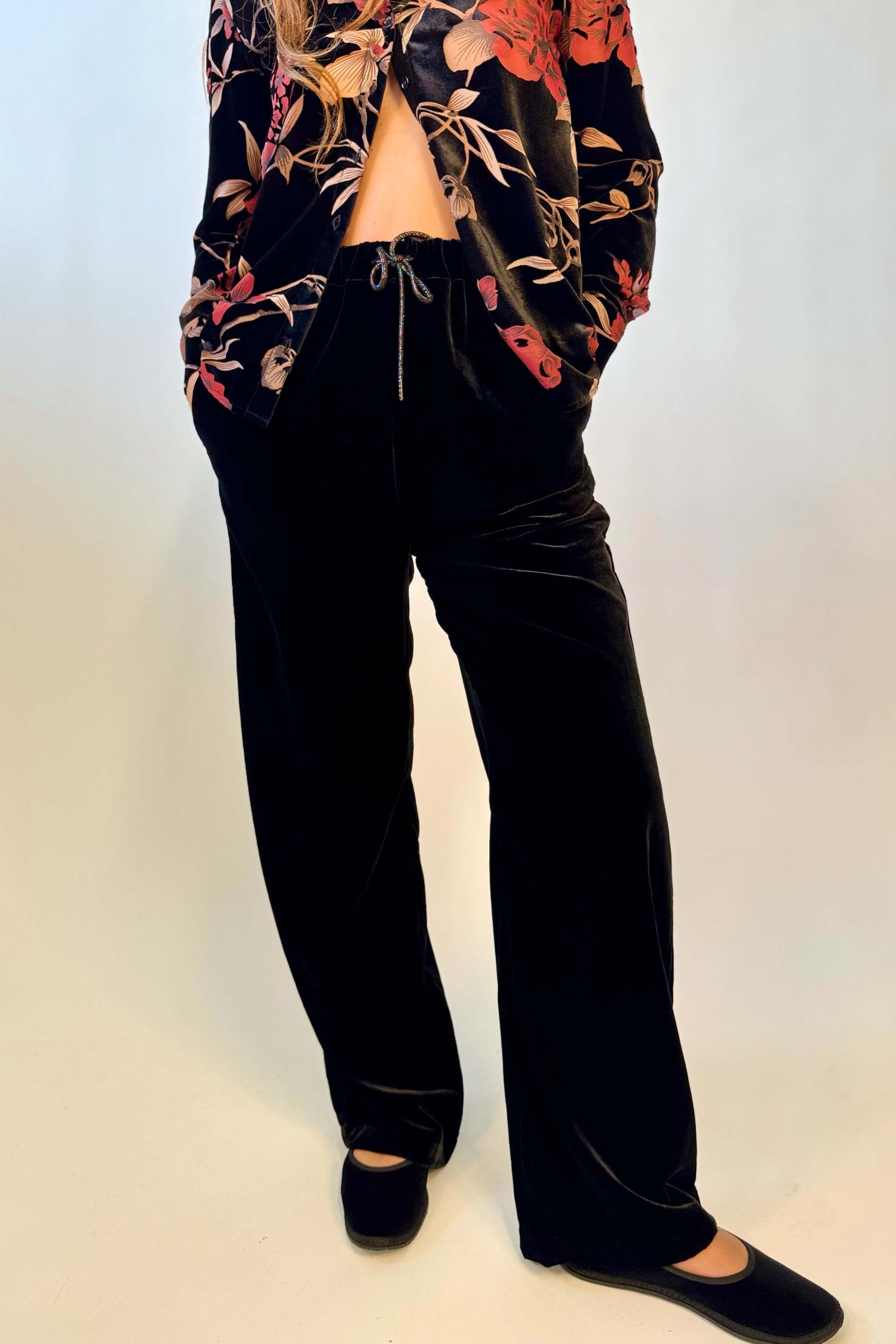 Pantalone Velluto diritto Coulisse