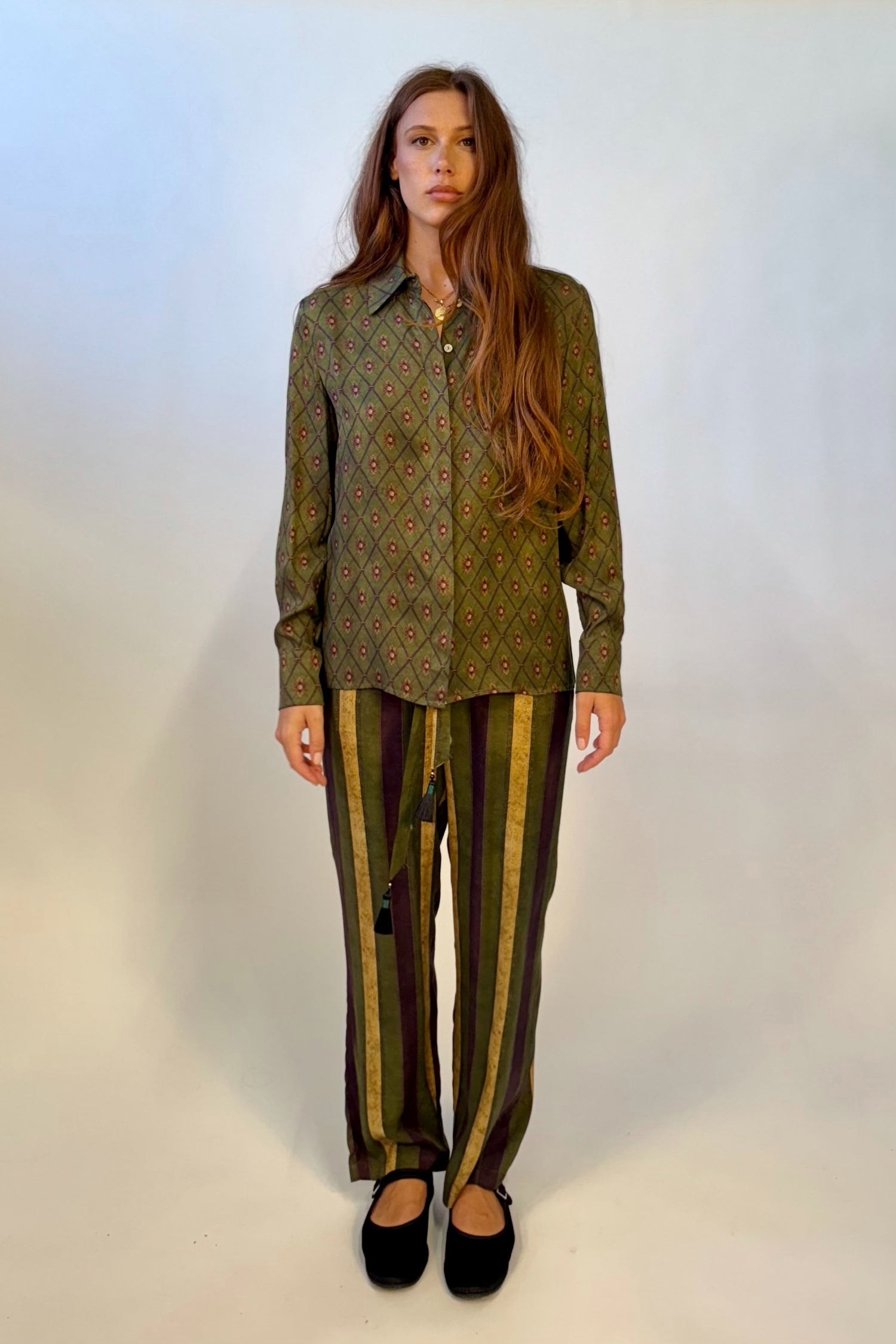 Pantalone Viscosa Righe