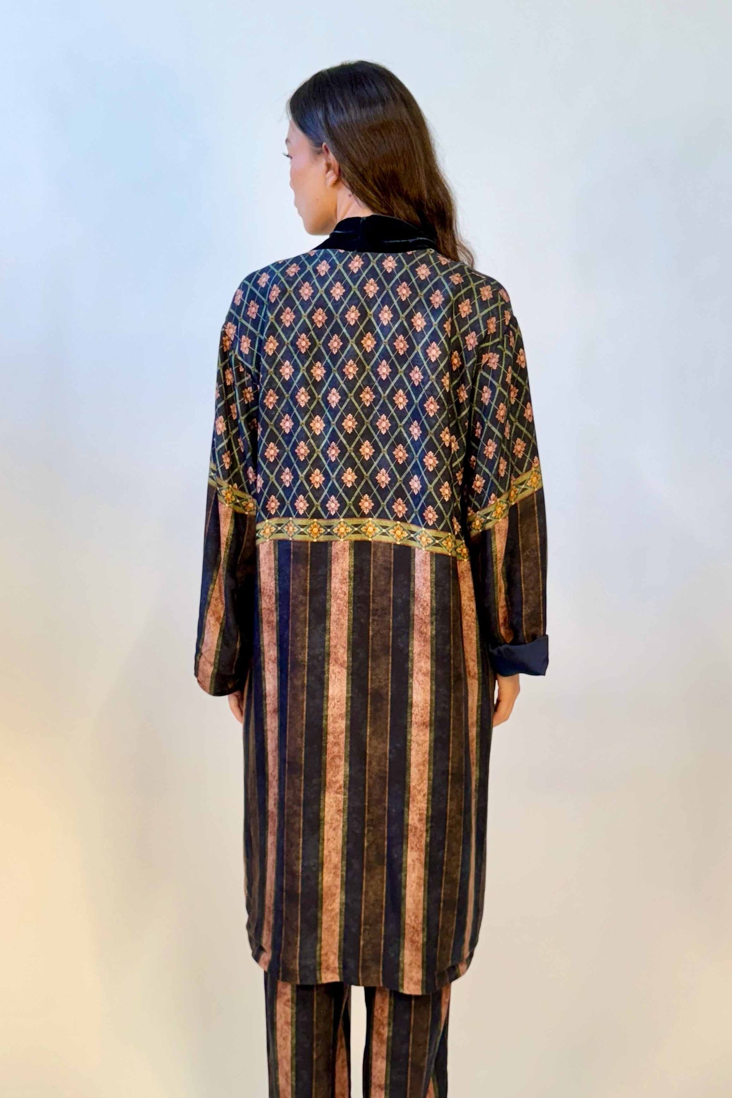 Kimono Bordato Velluto