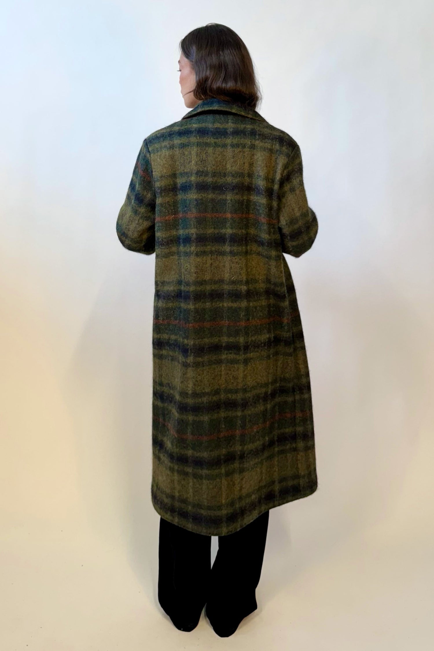Cappotto Quadri Monopetto