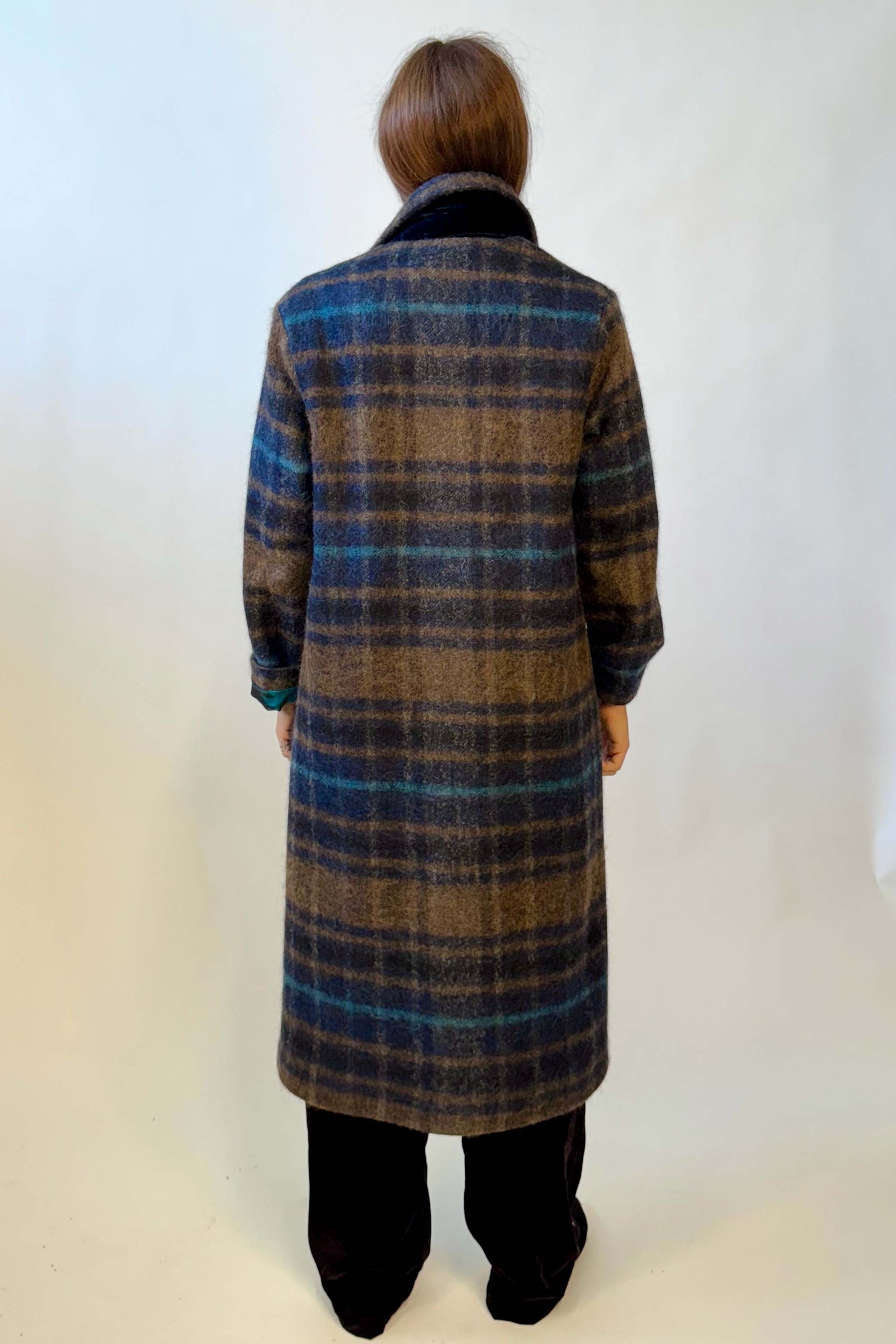 Cappotto Quadri Monopetto