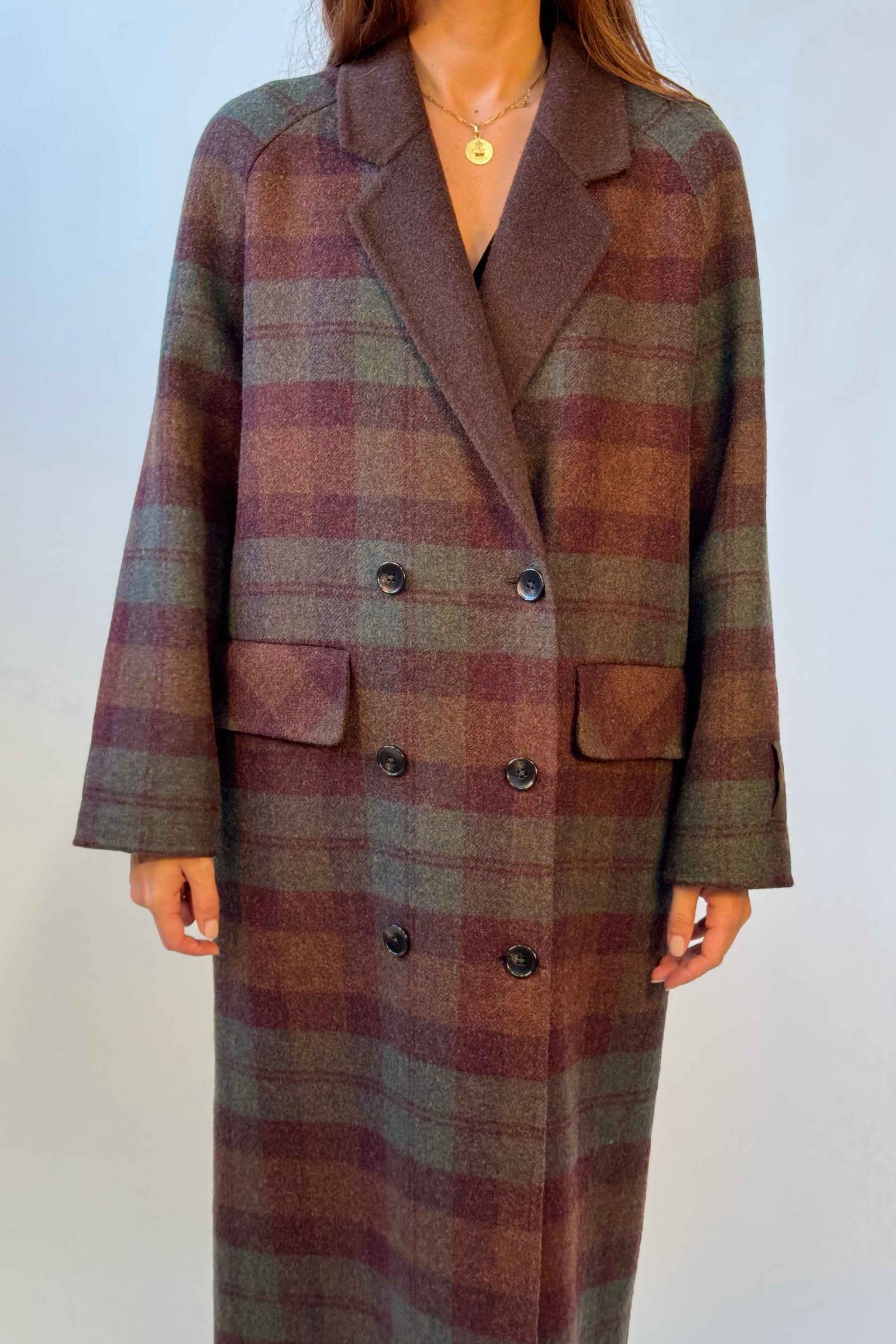 Cappotto Scozzese Marrone