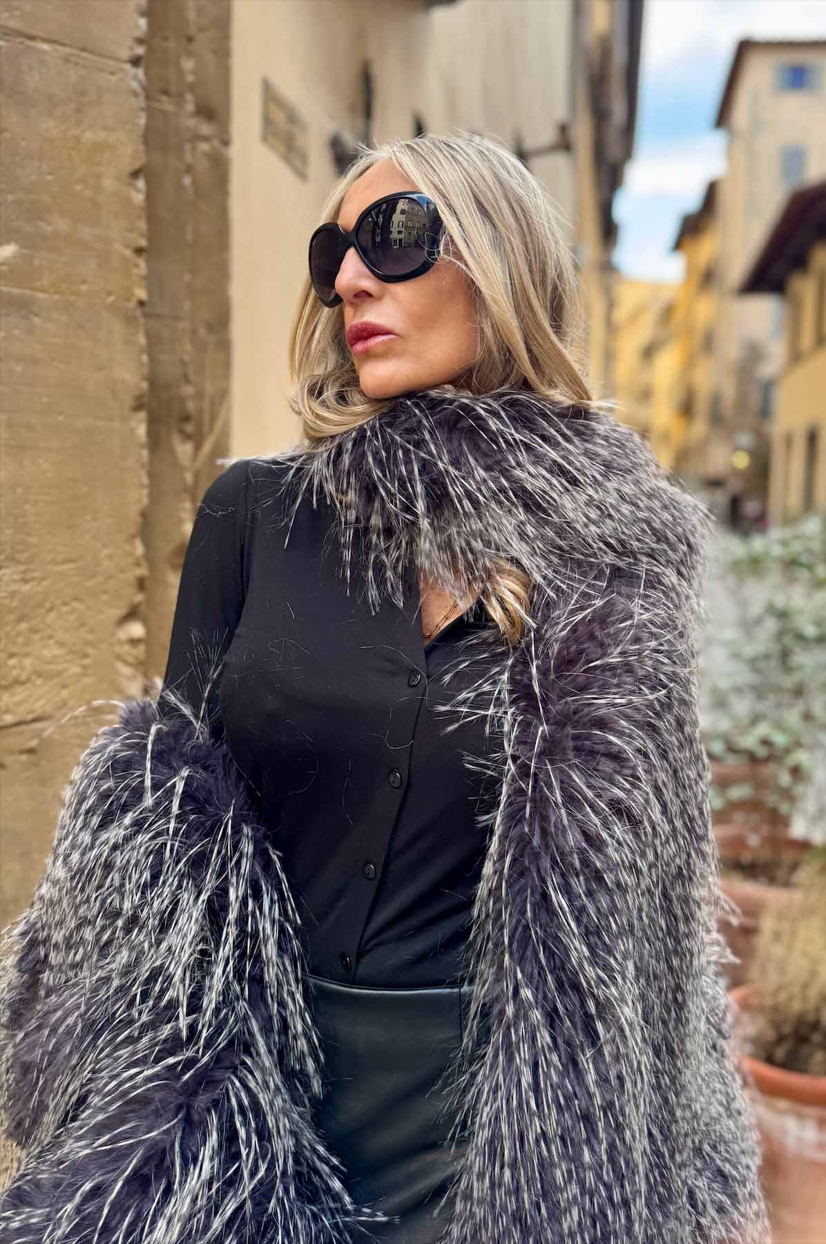 Stola Eco Pelliccia Dark