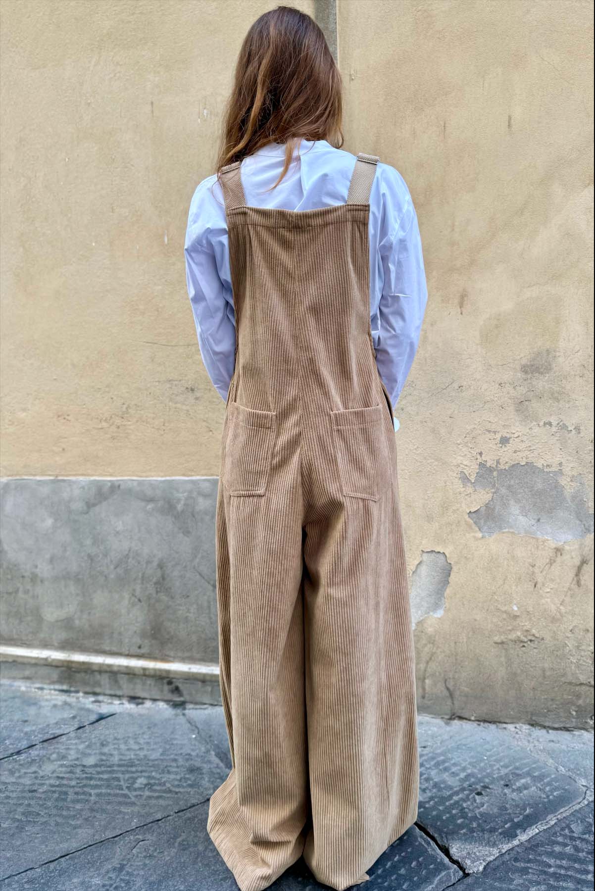 Salopette in velluto a coste