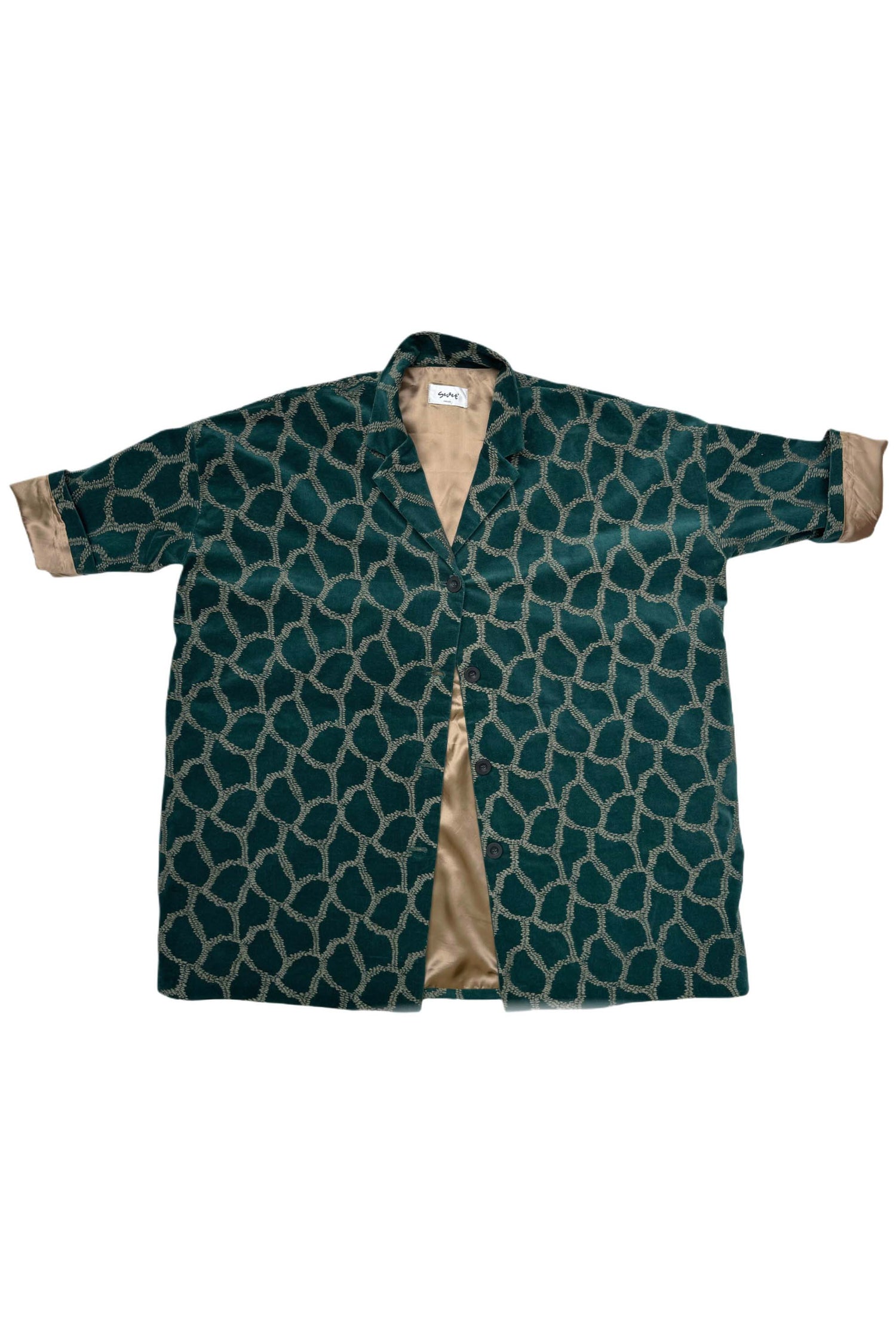 Giacca Kimono Velluto Operato