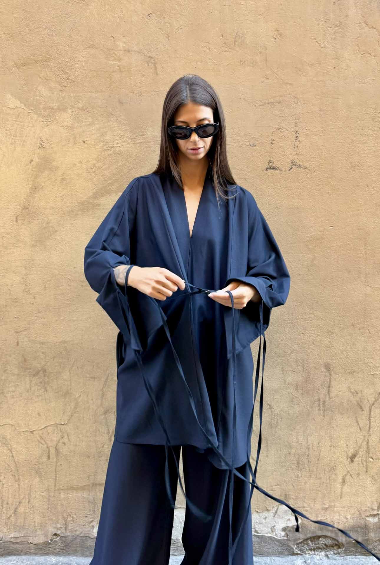 Abito Kimono Corto Onice